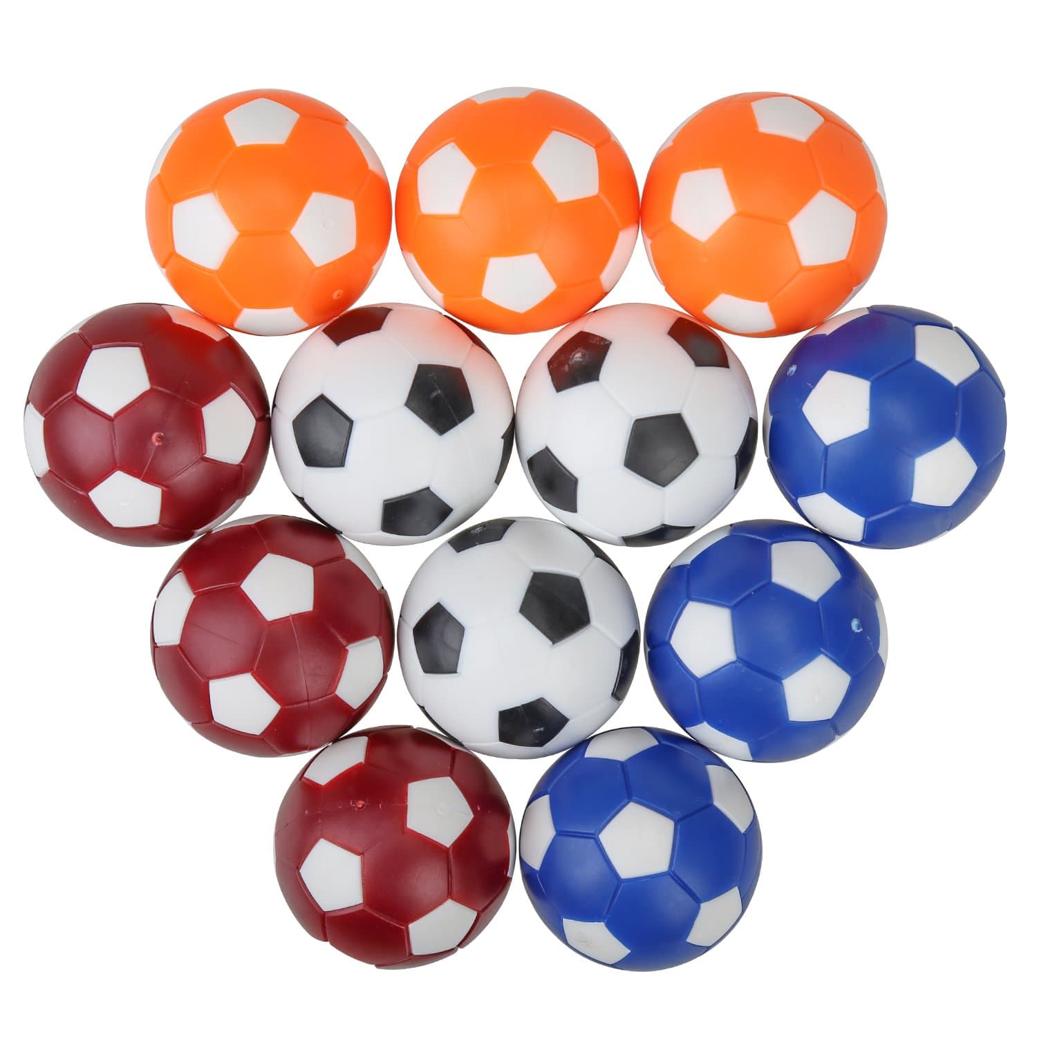 WELCOMY 12 Pack Table Soccer Foosball Replacement Balls, Mini Colorful Soccer 36mm Table Foosball Balls for Your Table Foosball Games