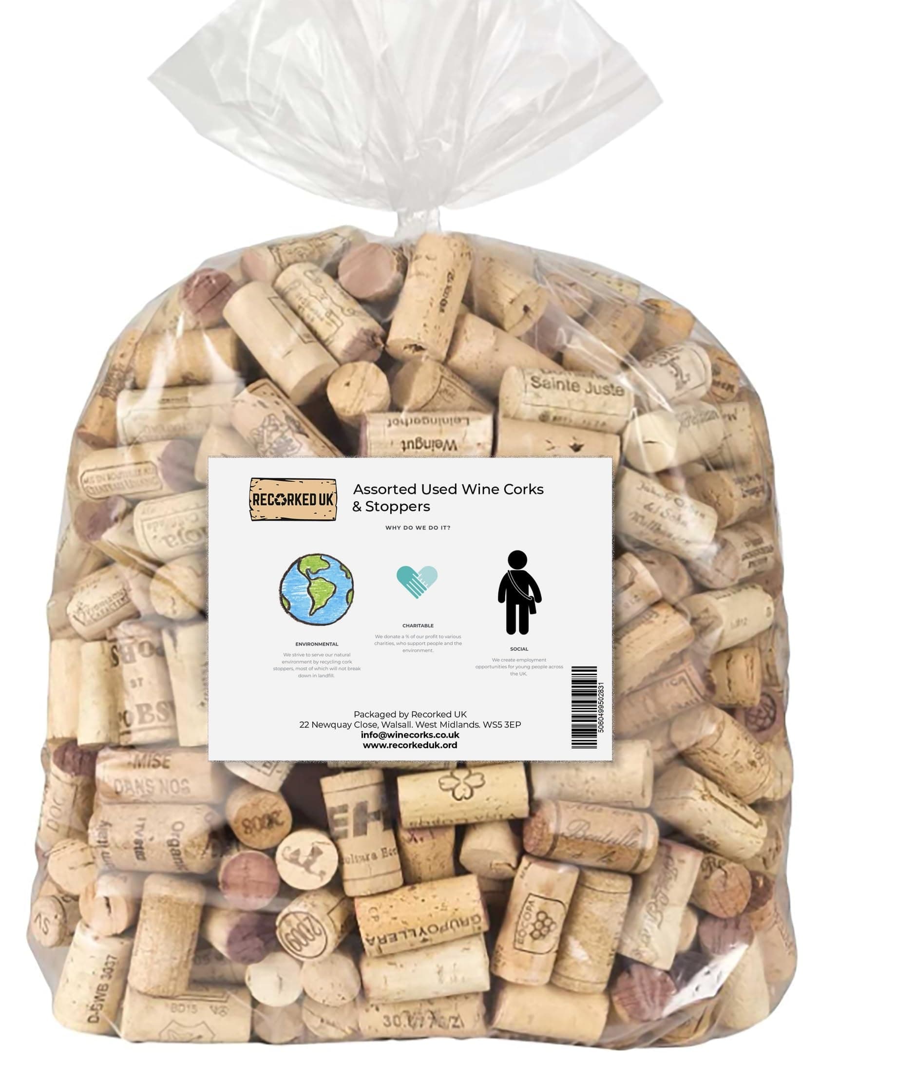 Spice Kitchen Used Natural Wine Corks, Ideal For Crafting, Weddings, Decoration, Wreaths, Fishing Corks and General Purpose arts and crafts (40)