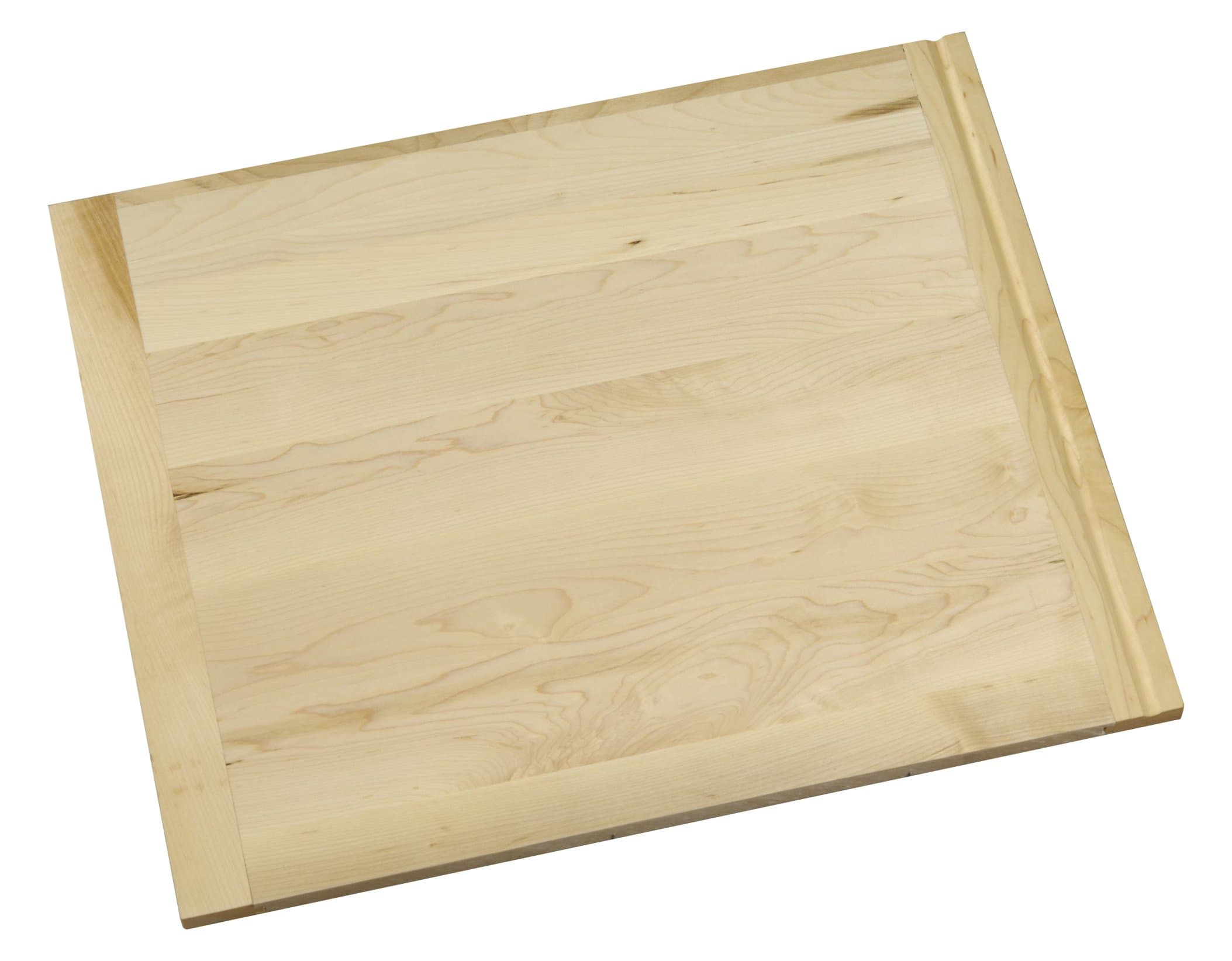 Vance Industries Vance 18 X 22 inch X 3/4 inch Thick Hardwood Cutting Board with Routed Pull-Out, 8R1822WB, Natural, 18 X 22