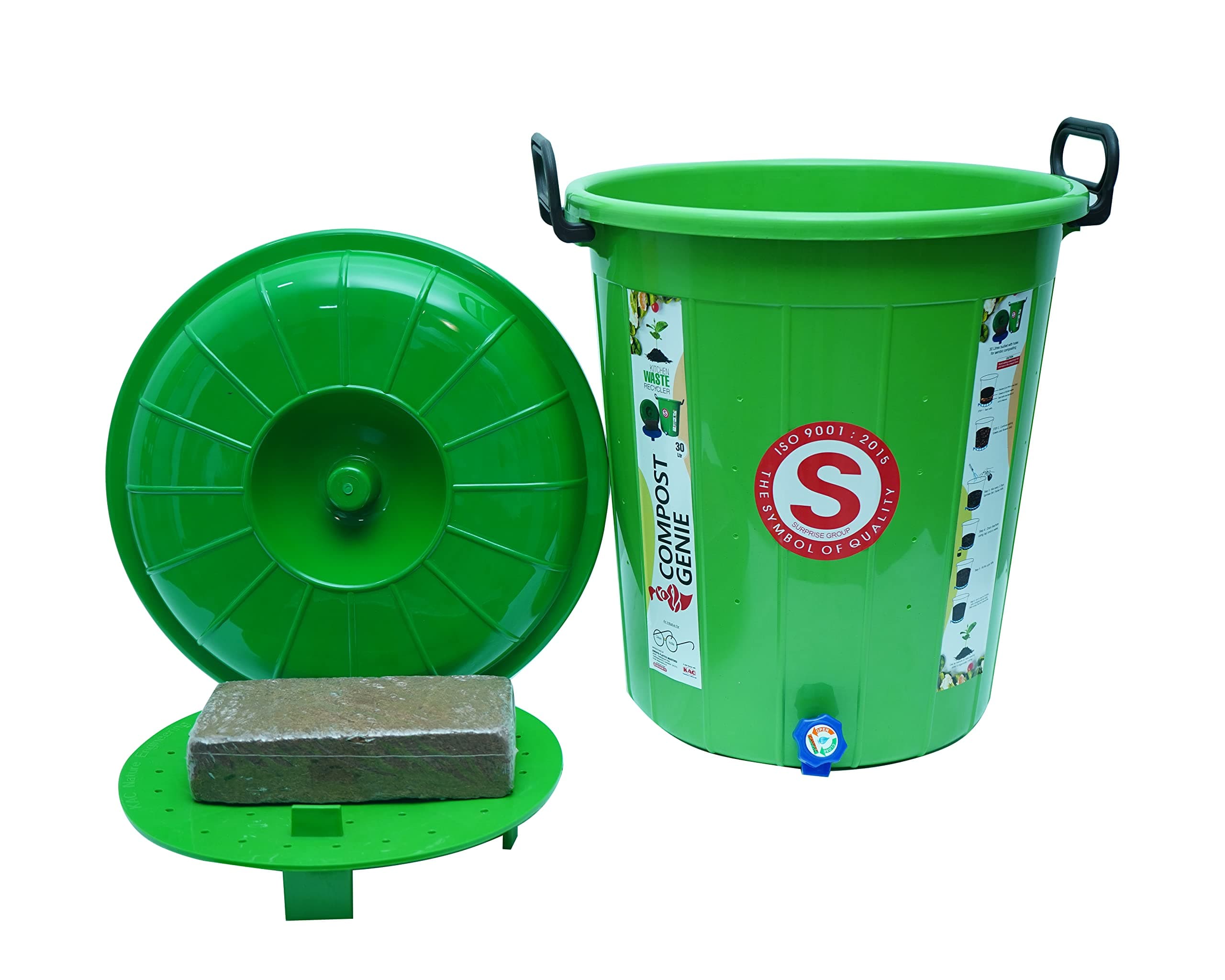 Surprise® Organic Waste Composting Bin | Compost Genie L-30 | Converting All Kinds of Kitchen Food Waste into Fertilizer | Manure | Composter