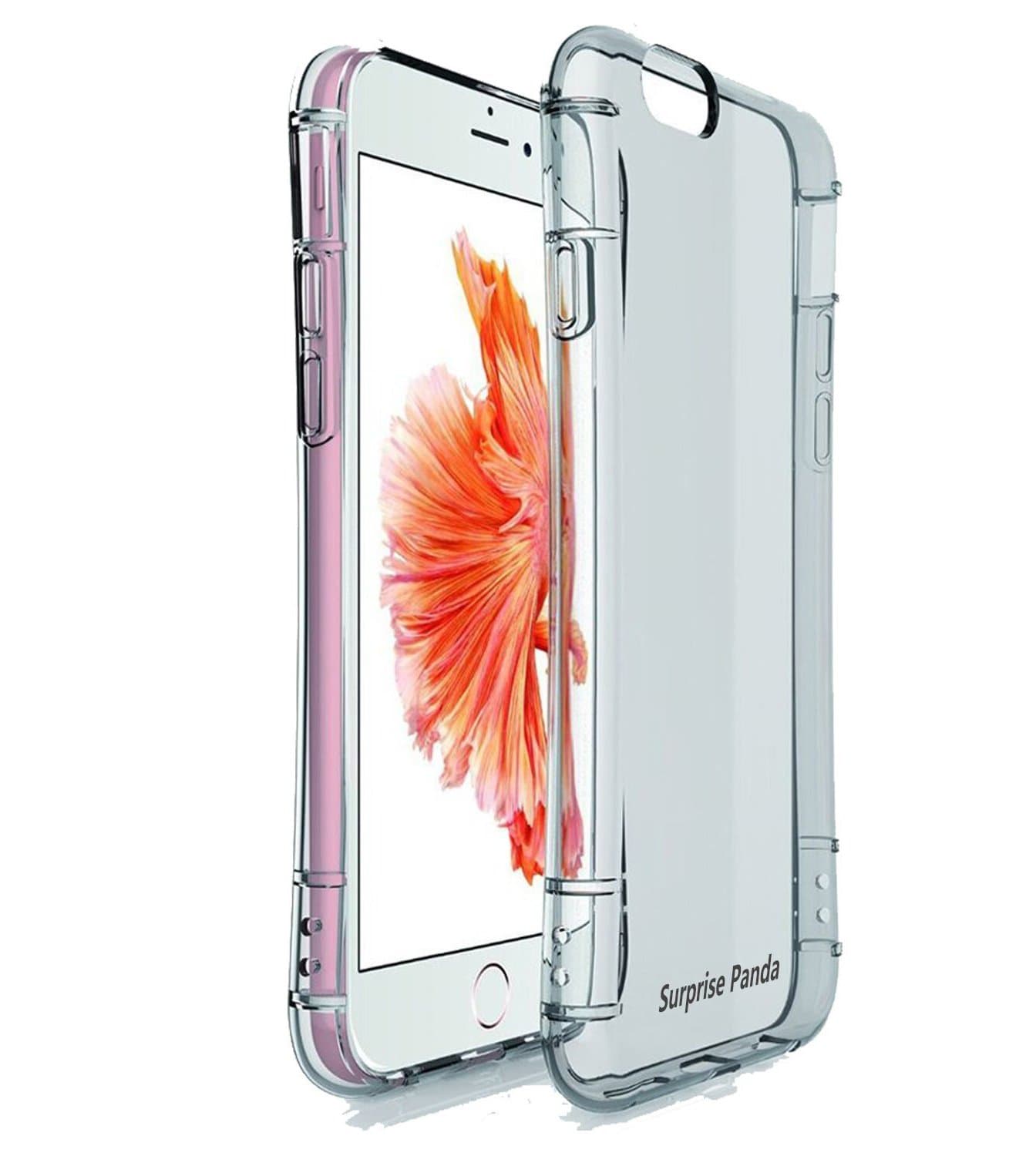 iPhone 6s Plus Case, Doopoo ltra Hybrid Flexible Slim TPU Bumper Case with Shockproof Protective Cushion Corner for iPhone 6/6s plus - Crystal Clear