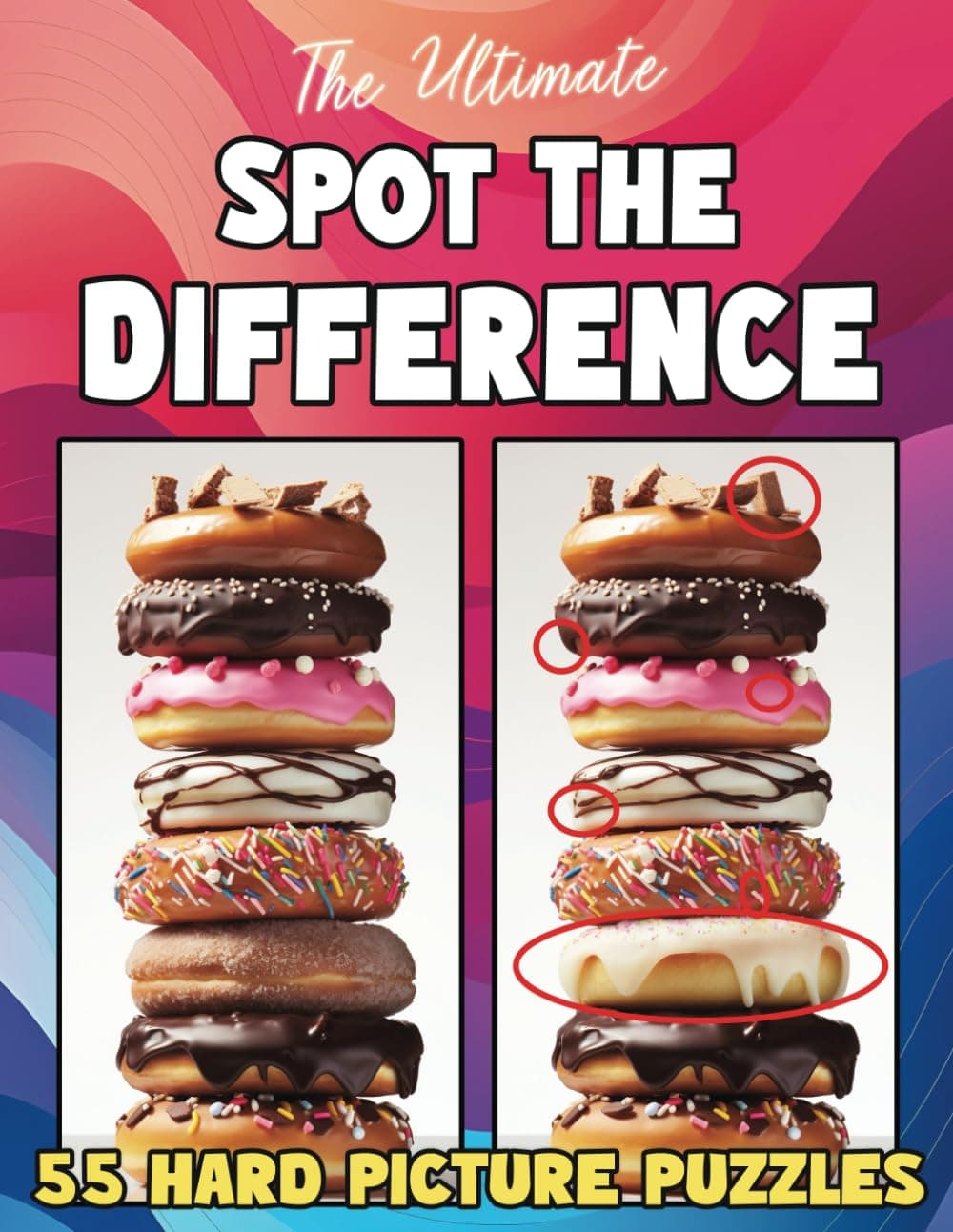 The Ultimate Spot The Difference Book For Adults Volume 1: 55 Hard Picture Puzzles (Large Print Puzzle Books) (Spot the Difference for Adults : Large Print Picture Puzzles in Full Color) Paperback – Large Print, November 29, 2023