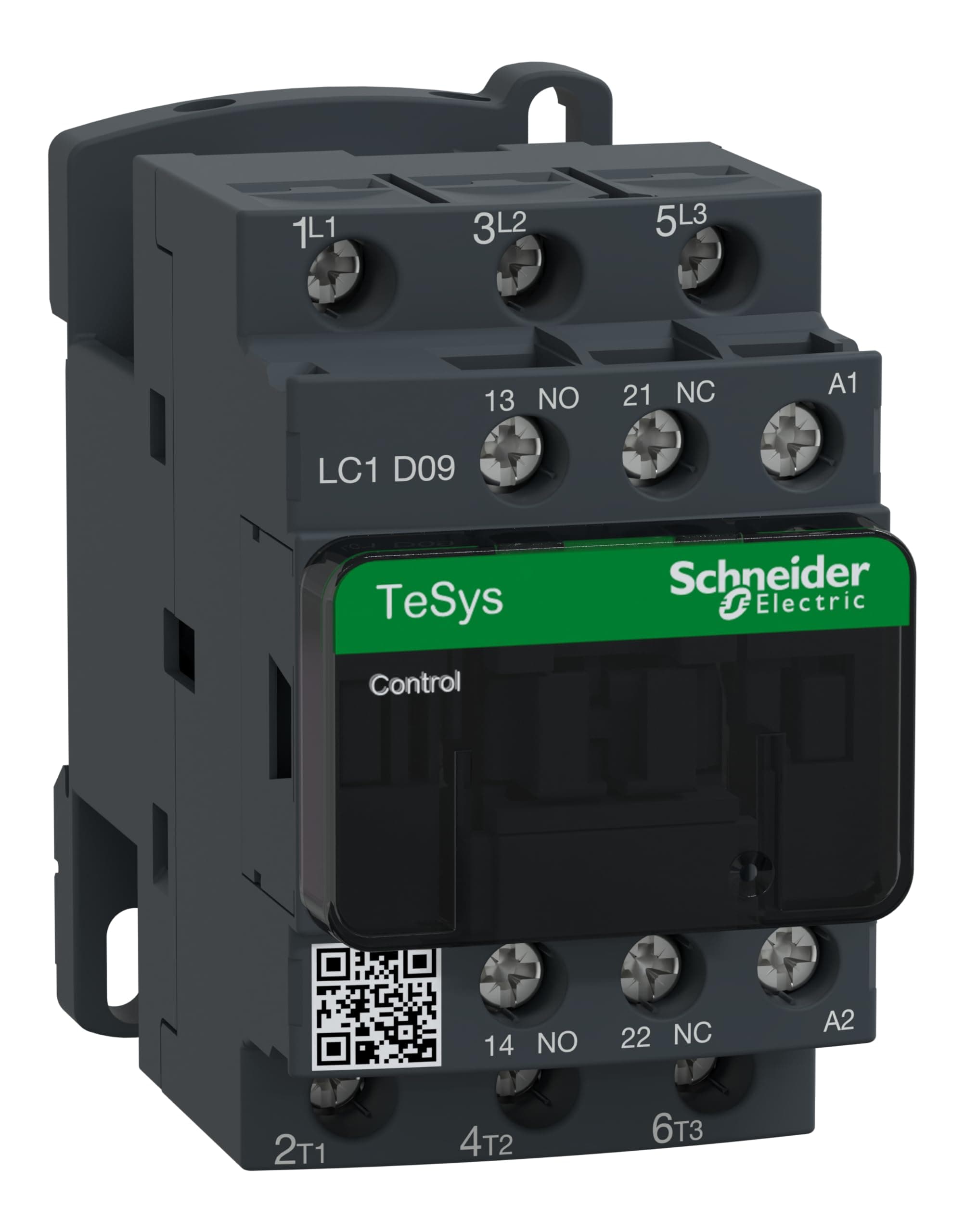 Schneider Electric TeSys D contactor - 3P(3 NO) - AC-3 - <= 440 V 9 A - 220 V AC coil, LC1D09M7