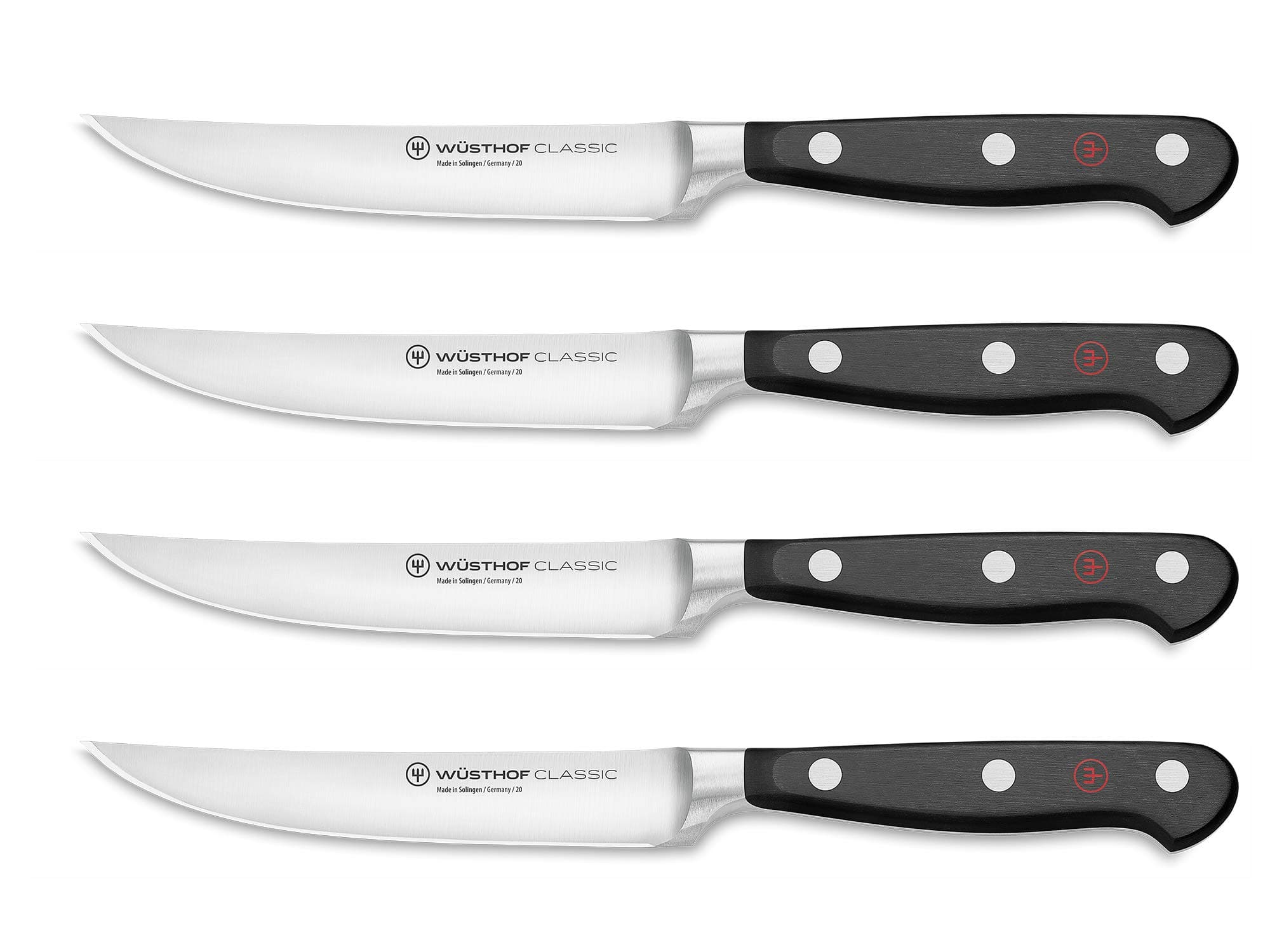 1120160401 Classic Steak Knife Set, 4-Piece, Black