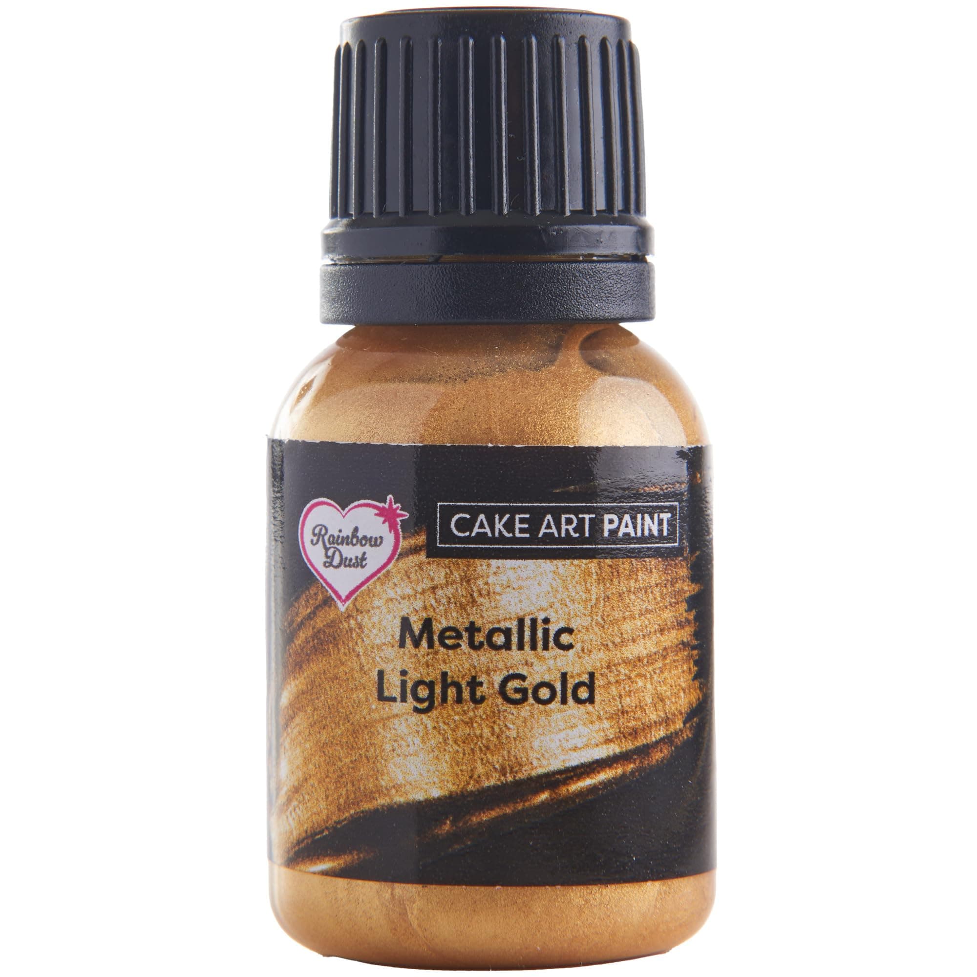 Rainbow Dust Metallic Food Paint Metallic Light Gold