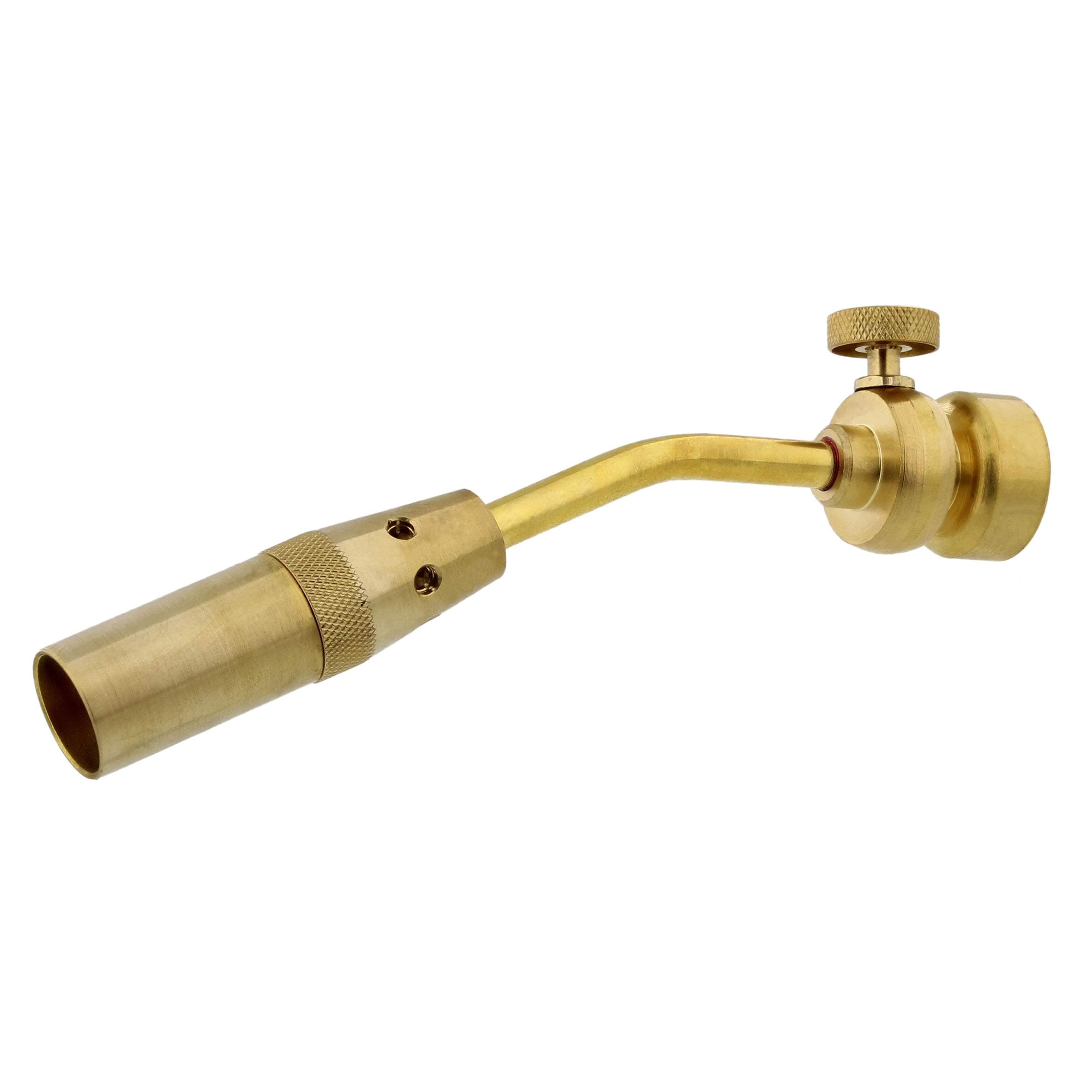 BISupply Brass Pencil Tip Torch Head Handheld Propane Torch Kit - 2cm Diameter Pencil Flame Torch Kit Welding Hand Torch