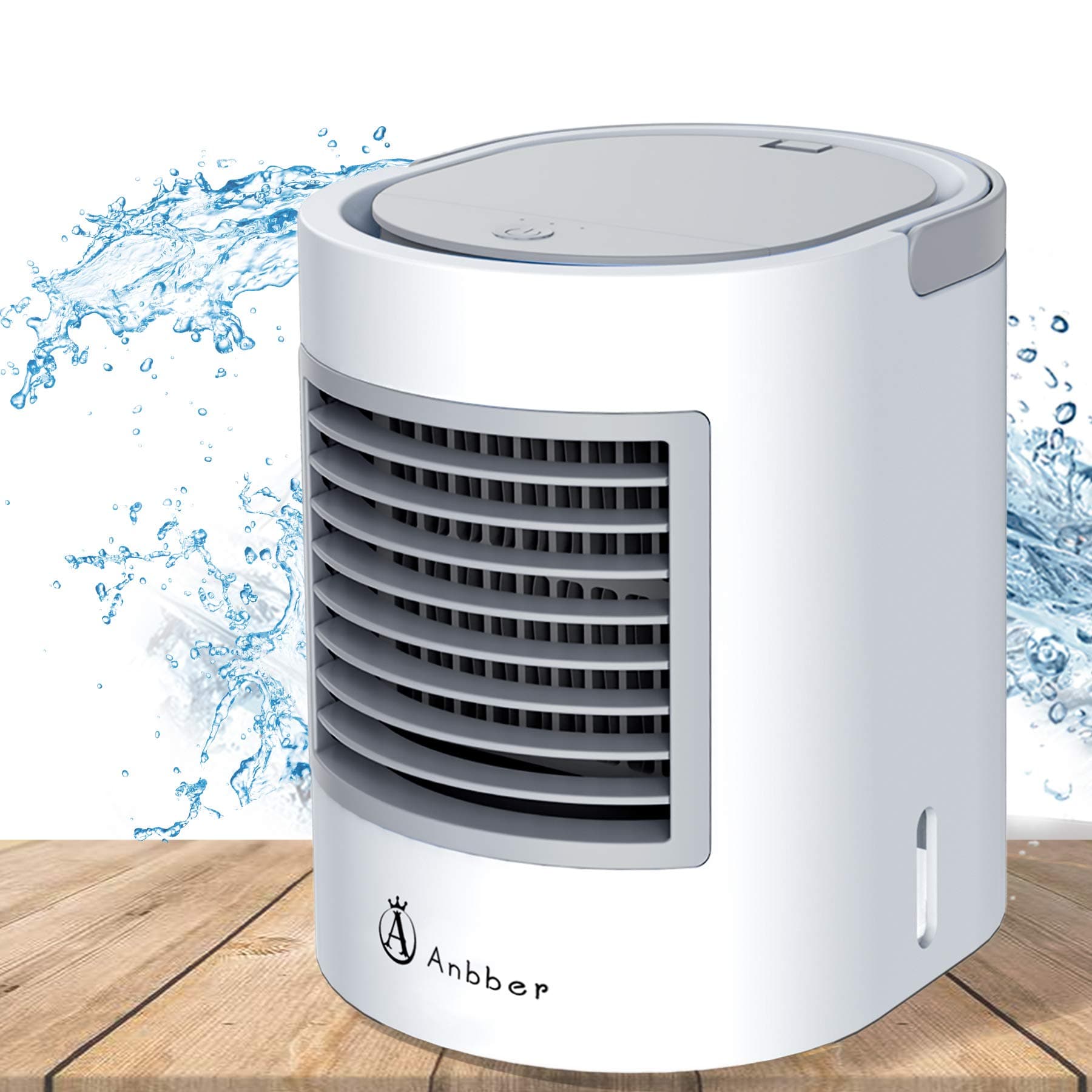 Portable Air Conditioner, Portable Cooler, Quick & Easy Way to Cool personal Space, Suitable for Bedside, Office and Study Room. Three Wind Level Adjustment, USB drive (white) (white)