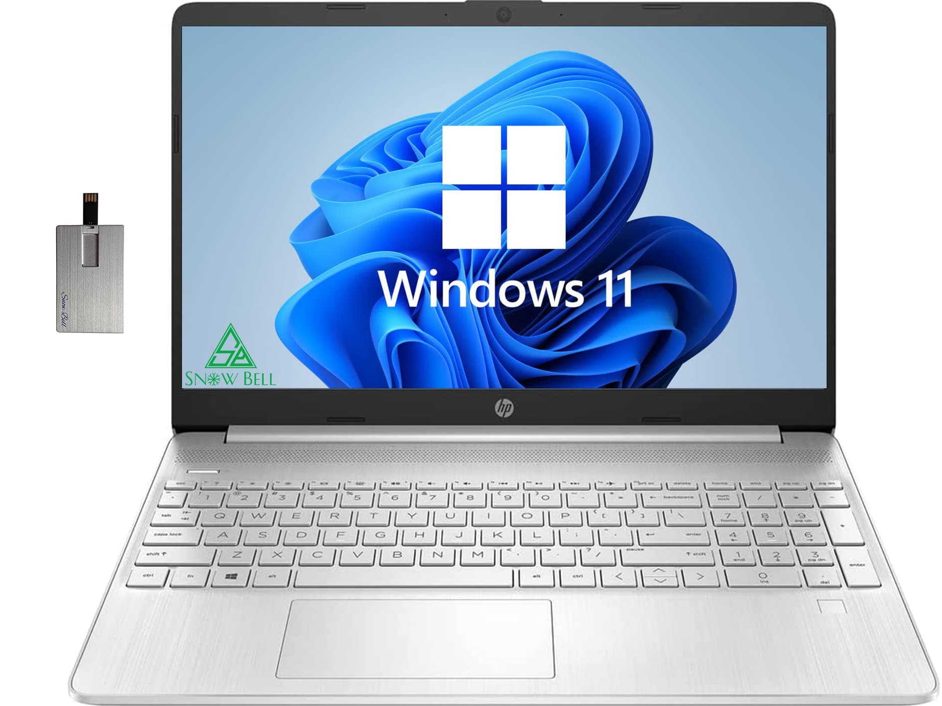 HP 2022 15.6 FHD Laptop Computer, 11th Gen Intel Core i5 1135G7(Beats Intel i7 1065G7), 32GB RAM | 1TB SSD | Free 32GB USB Business Card, Silver