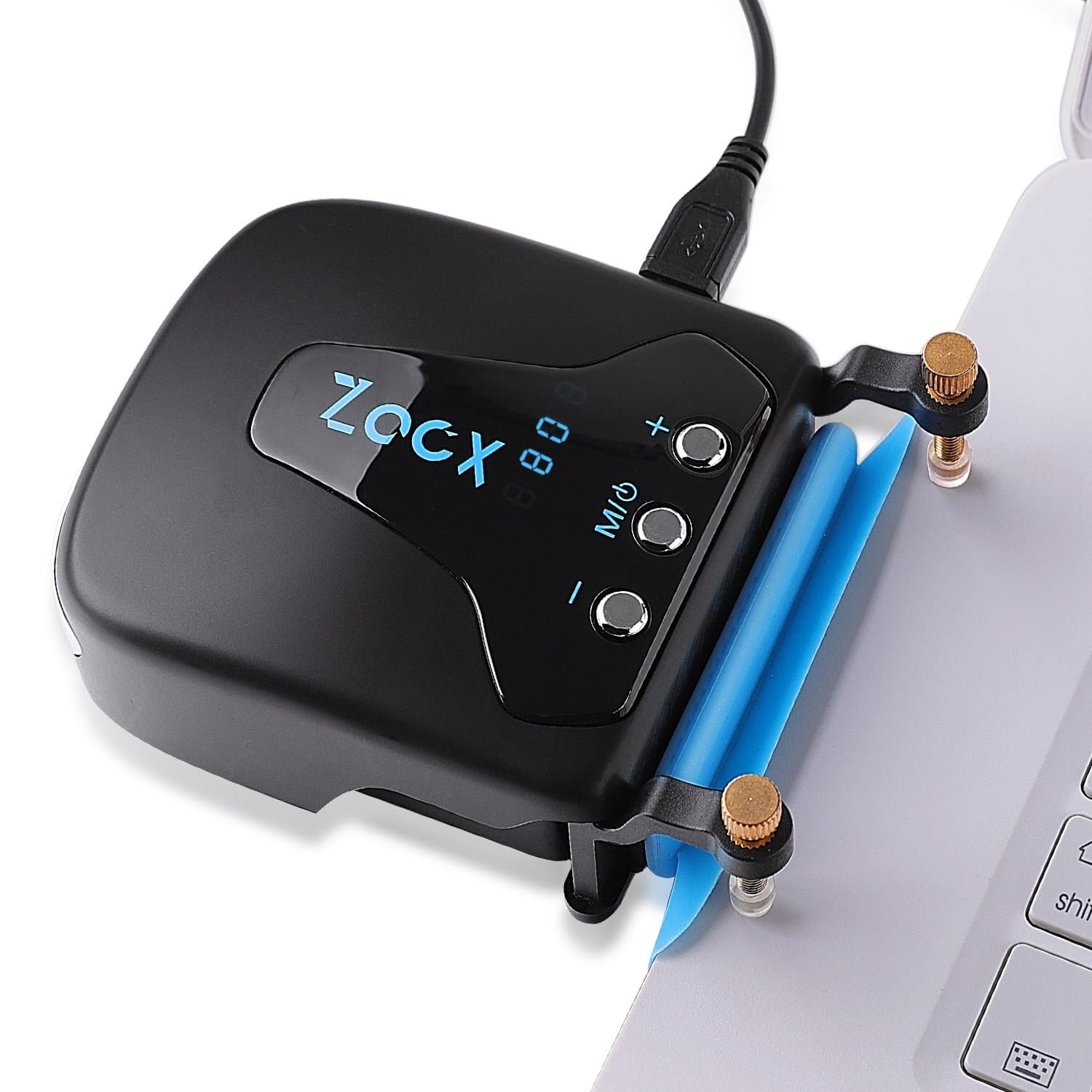 Zacx C2 Laptop Cooler with Temperature and Wind Speed Display, Auto-Temp Detection, Perfect for Gaming Laptop, Additional dustproof Plugs for Laptop(13PCS)