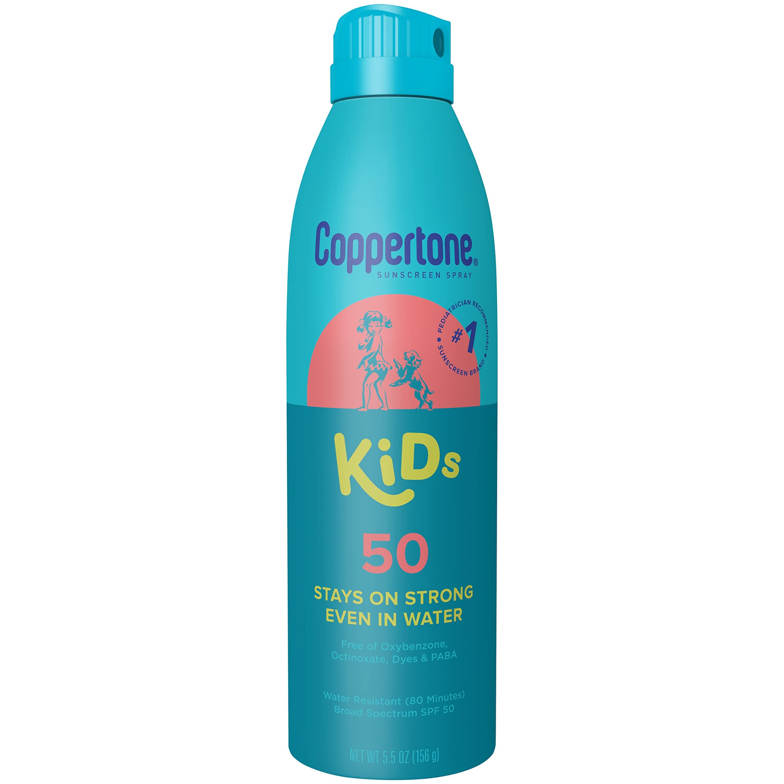 KIDS Sunscreen Continuous Spray SPF 50 (5.5-Ounce)