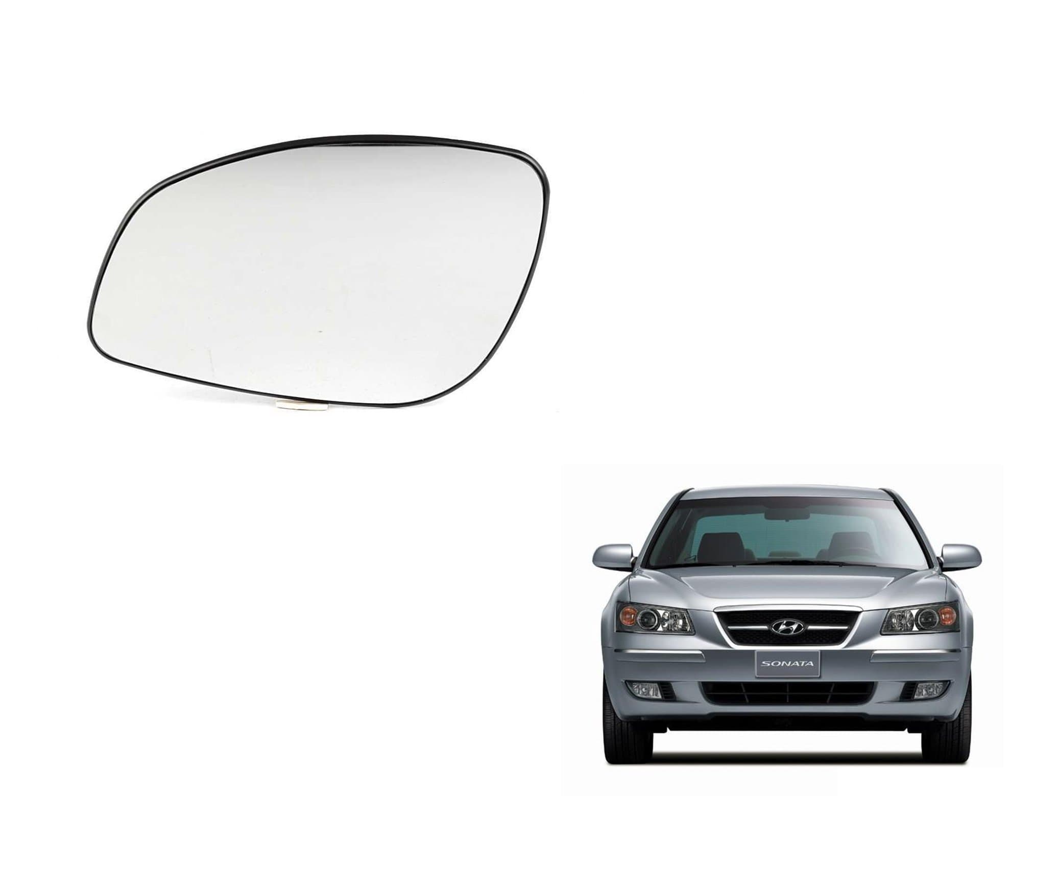 Auto Spare World Right Side Mirror Glass Compatible With Hyundai Sonata Embera 2005-2011 Set of 1 Pcs.
