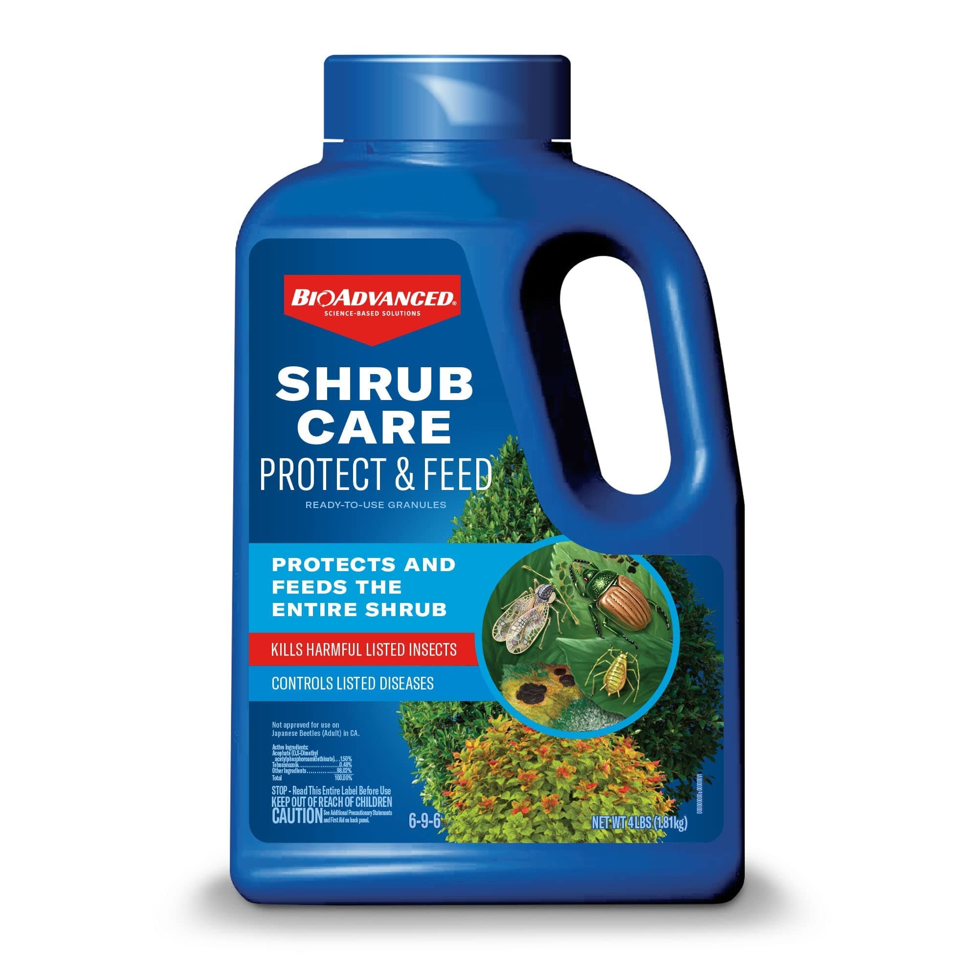 Shrub Care Protect & Feed, Granules, 4 lb, Shrub Fertilizer