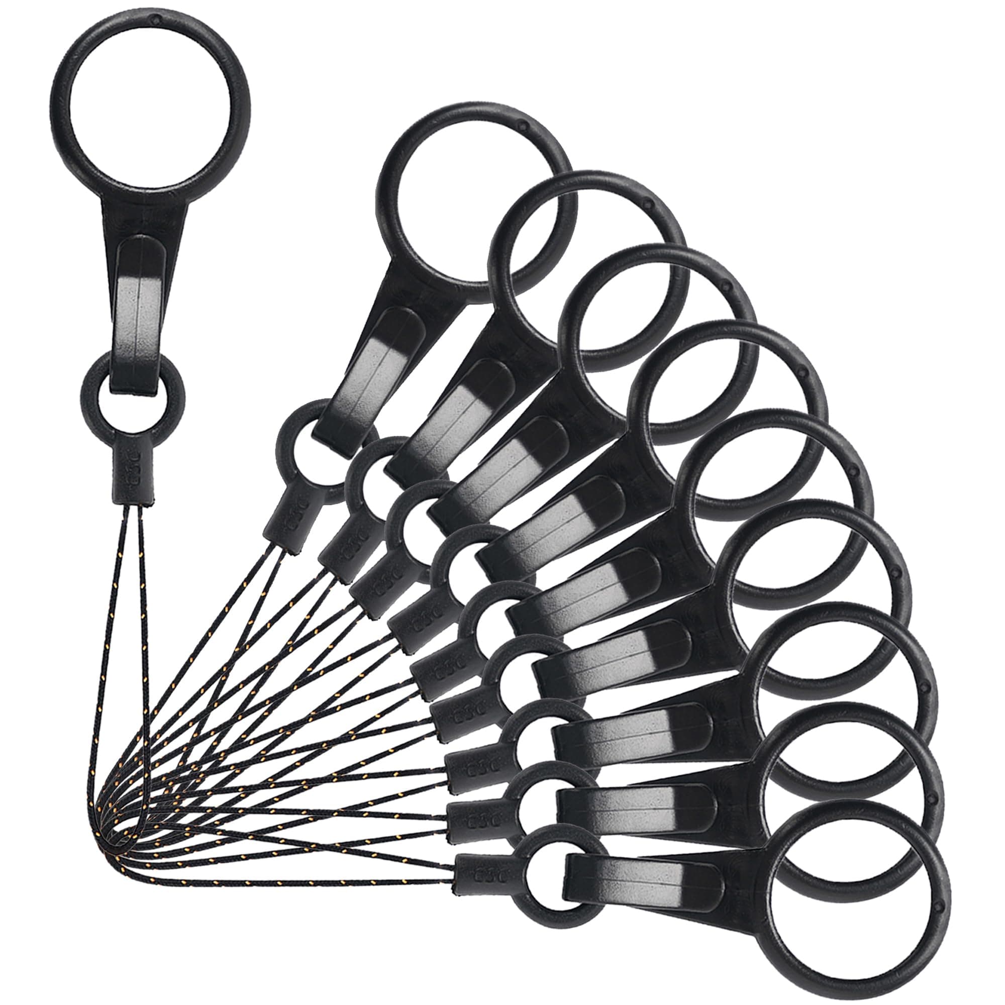 YOUOWO 10 Pcs Lanyards,For USB, Phone, Key Finger Ring Plastic Strap Detachable Small Lanyard