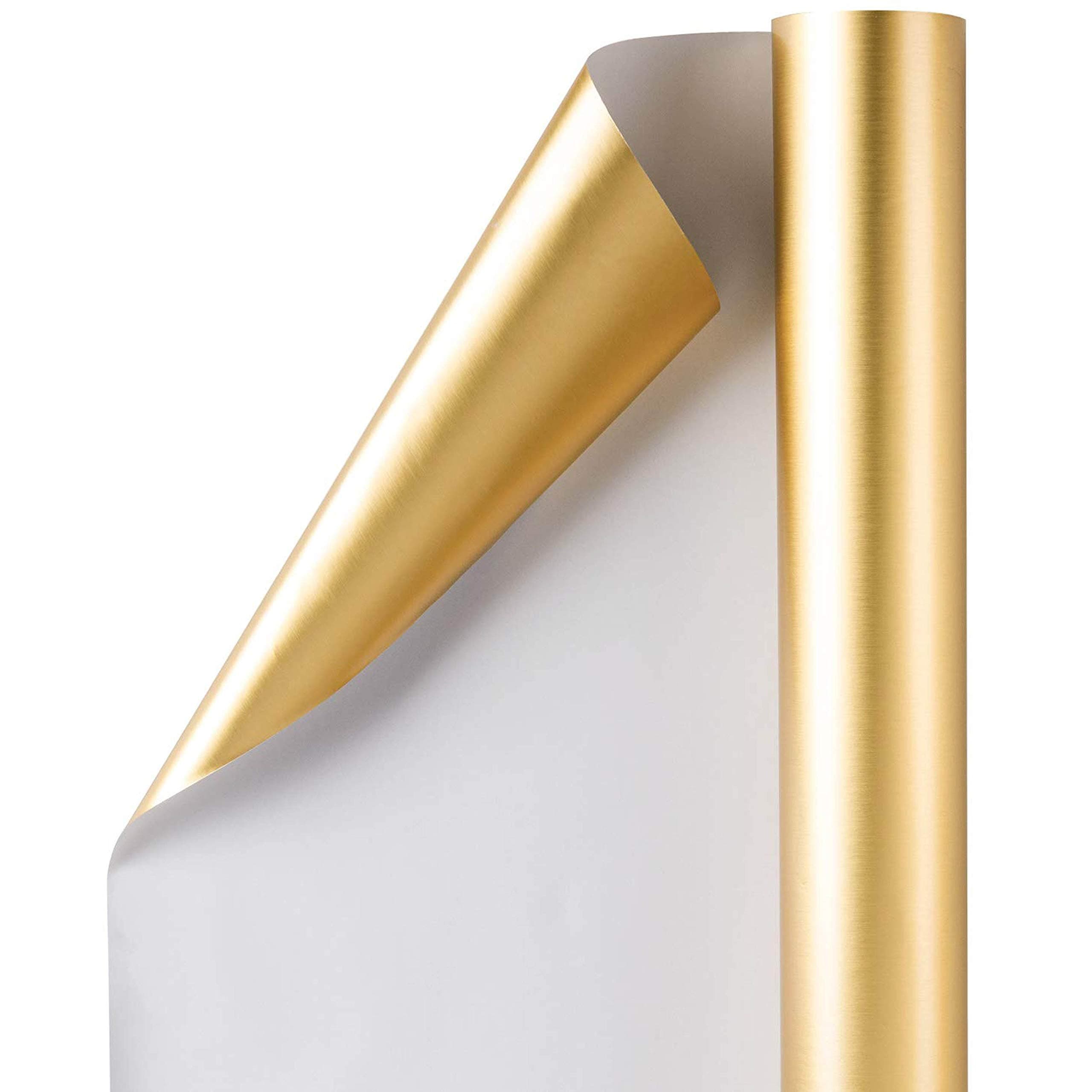 Matte Gold Wrapping Paper Roll, 20 Inch X 10 m) - 20 Inch X 10 Meter