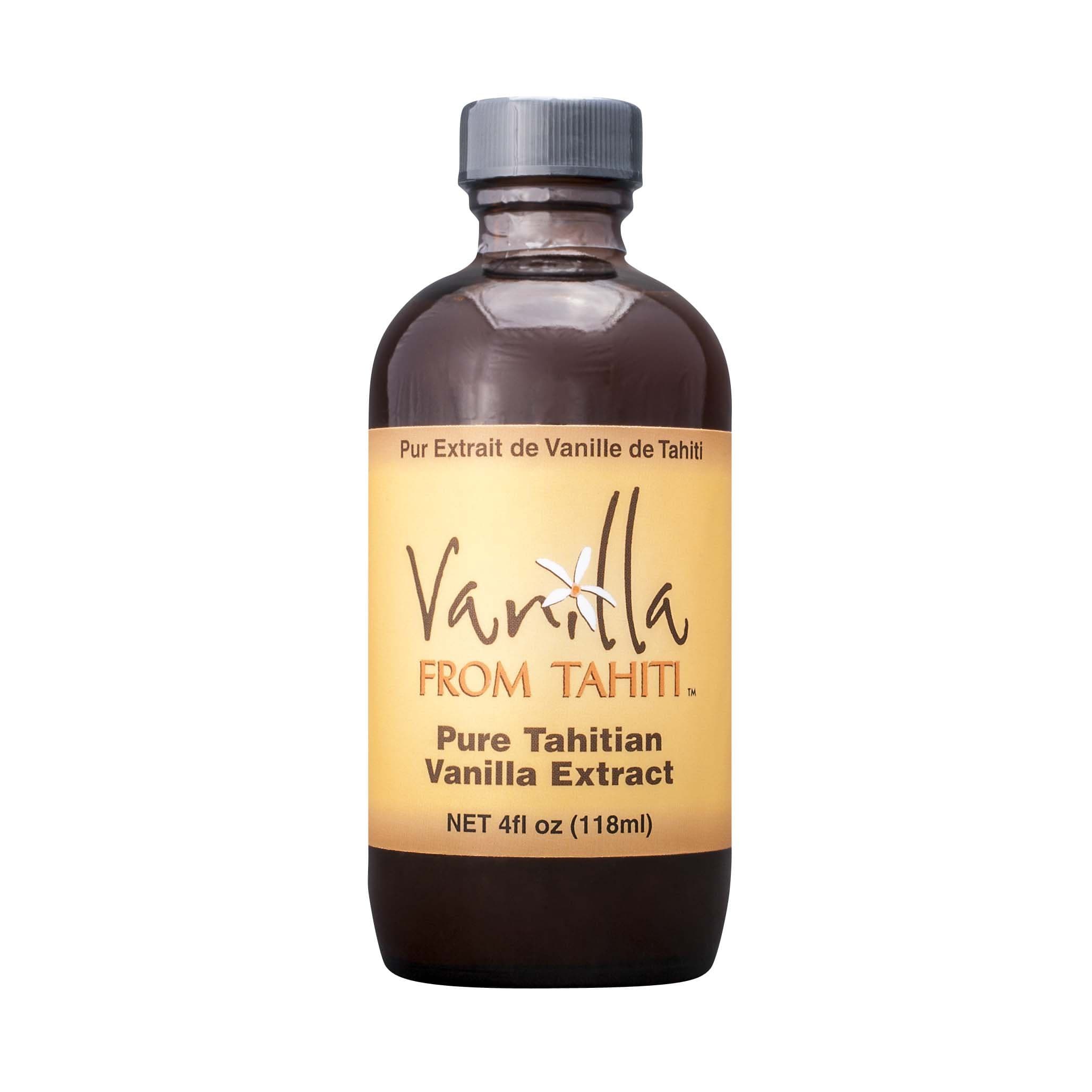 Pure Tahitian Vanilla Extract (4 oz bottle)