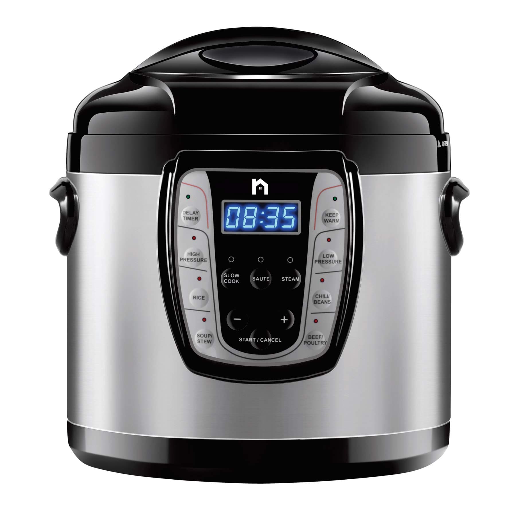 Electric Pressure 9-in-1 Programmable Multicooker Prepare Meals in an Instant, Dishwasher Safe Aluminum Pot, Multifunctional Rice Cooker, Steamer, Sauté Pan, Soup Maker, 6 Quart