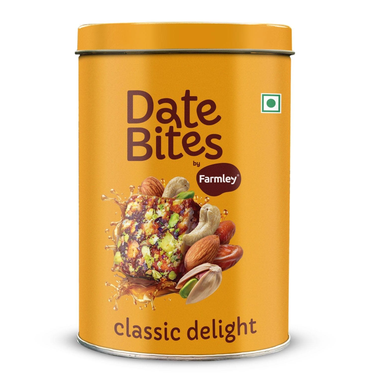 Farmley Protein Dates Bars Jars| Dates Bite with No Added Sugar | Made with Zero Added Sugar | Date, Pistachio, Cashews, Almonds, Honey | Healthy Protein Bars 200 g (Pack of 10) (7.05 Oz)