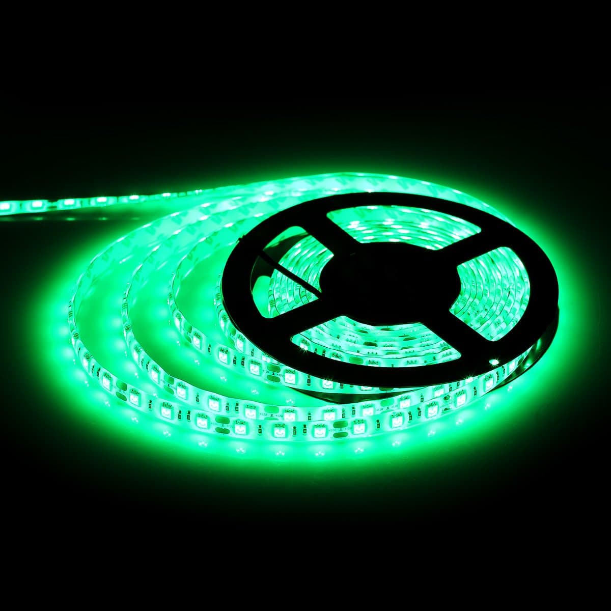 SUPERNIGHT Green LED Light Strip, 16.4ft Bright Green LED Tape Lights, 300 Units SMD 5050 LEDs, IP65 Waterproof Flexible Rope Lights for Room, Kitchen, Under Cabinet Lighting, Party