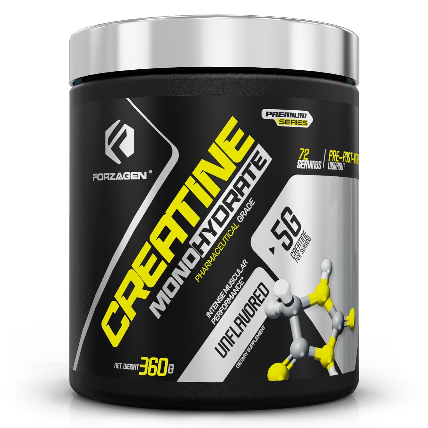 Creatine Monohydrate Powder Unflavored, Micronized Creatine Powder for Muscle Gain for Men & Women, Creatina Monohidratada en Polvo, Creatina para Aumentar la Masa Muscular - 72 Servings