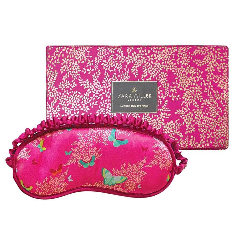 Sara Miller Silk Eyemask Butterflies Boxed