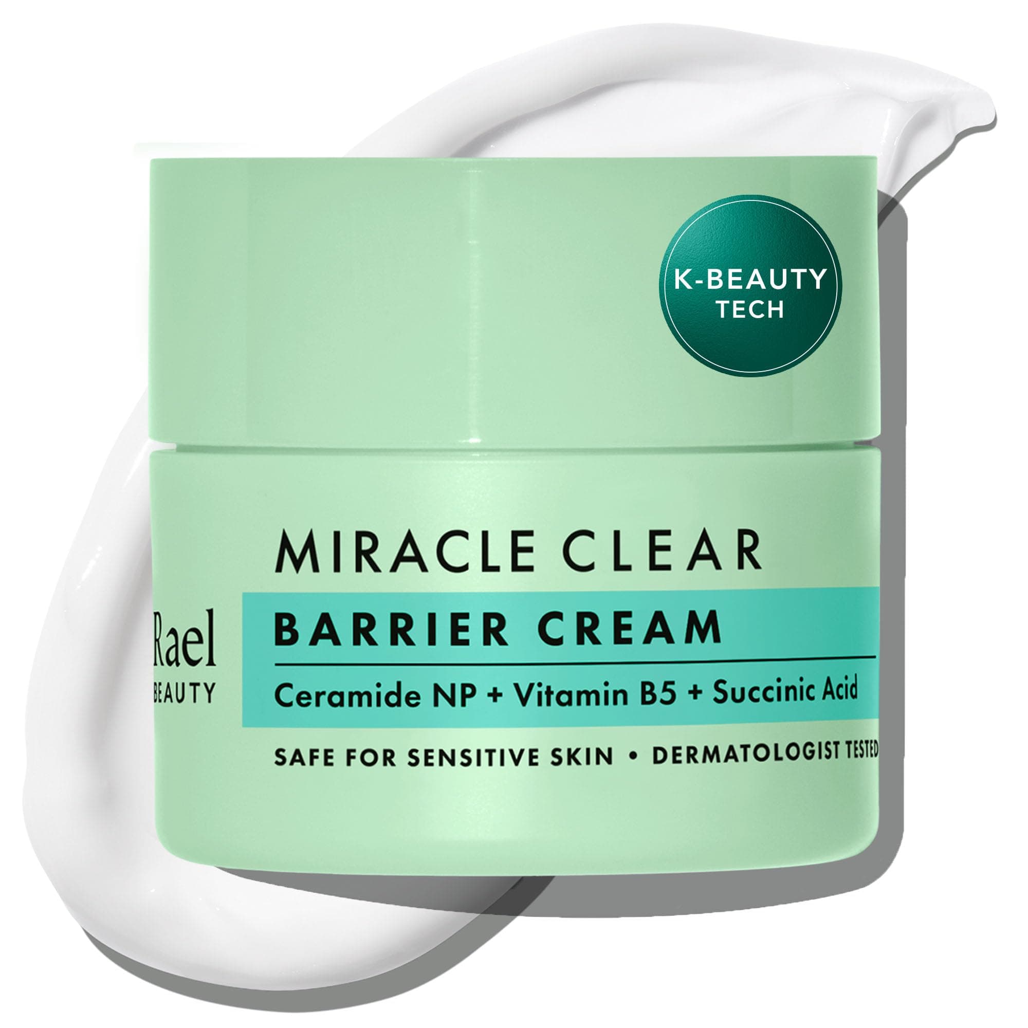 Face Moisturizer, Miracle Clear Barrier Cream – Lightweight Moisturizer with Succinic Acid and Vitamin B5, Hydration, Korean Skin Care (1.8 oz)