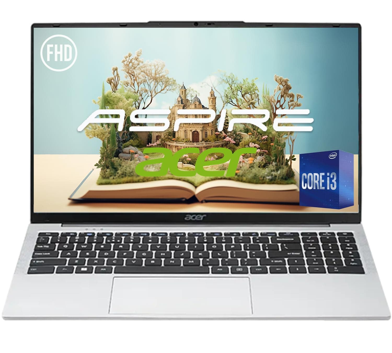 acer Aspire 3 Slim Laptop - 15.6" Full HD IPS 1080P Display - AMD Ryzen 3 7330U Quad-Core Processor - 16GB RAM - 1TB NVMe SSD - Webcam - Wi-Fi 6