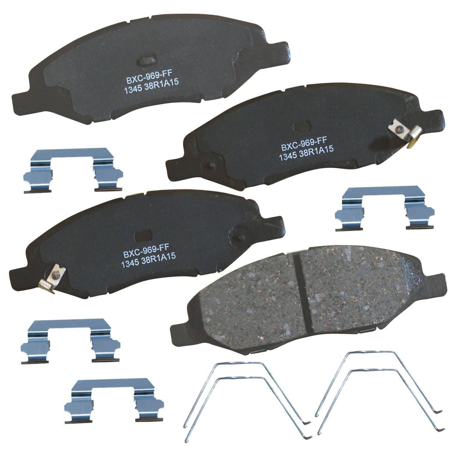 Bendix Premium SBC1345 Ceramic Front Brake Pads for Nissan Tiida 2011-2007, Tiida 2018-2016, Versa 2011-2008