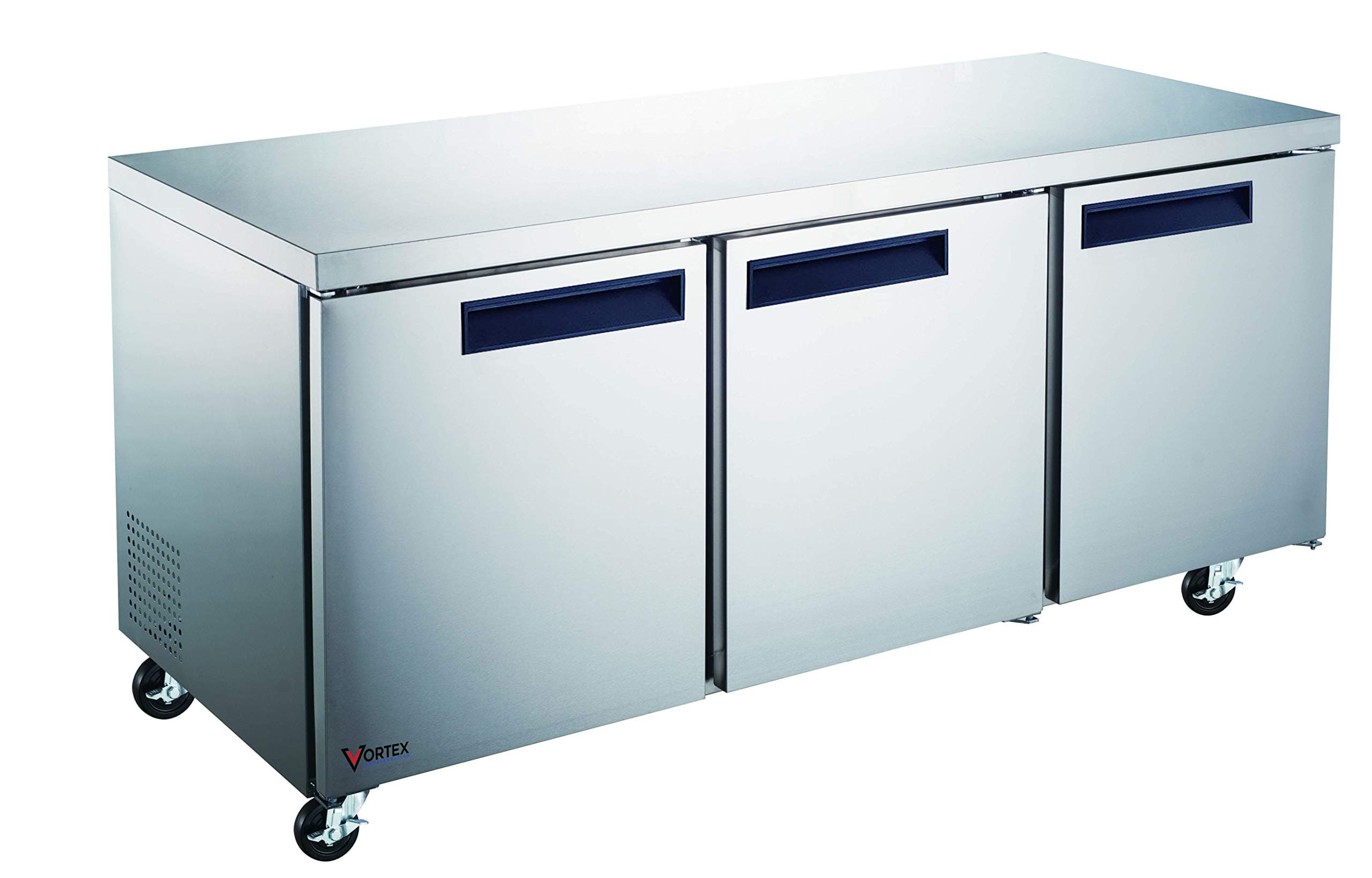 Vortex Refrigeration Commercial 3 Door 72" Under Counter Refrigerator - 24 Cu. Ft.