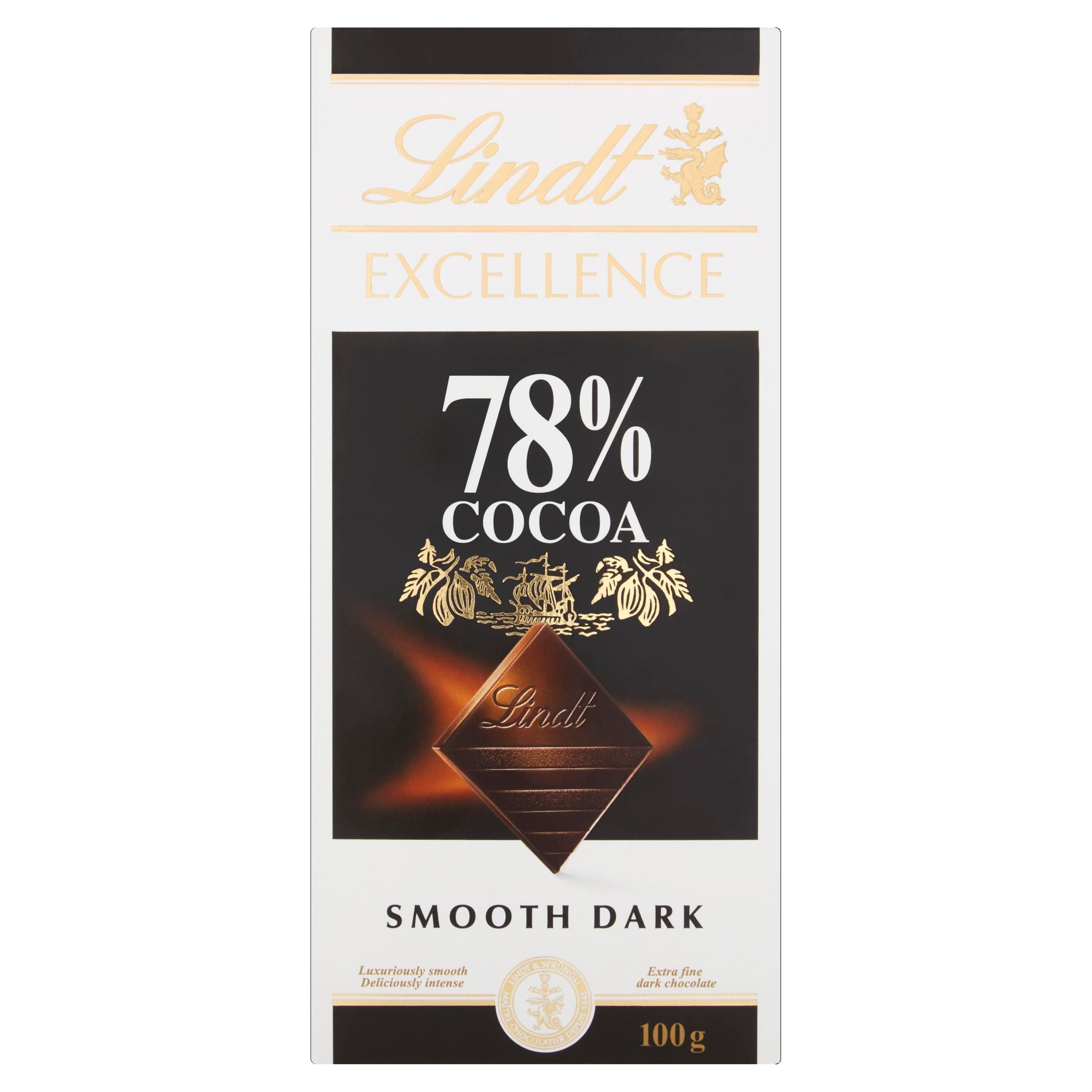 Lindt EXCELLENCE Dark 78% Cocoa Chocolate Bar - 100 g