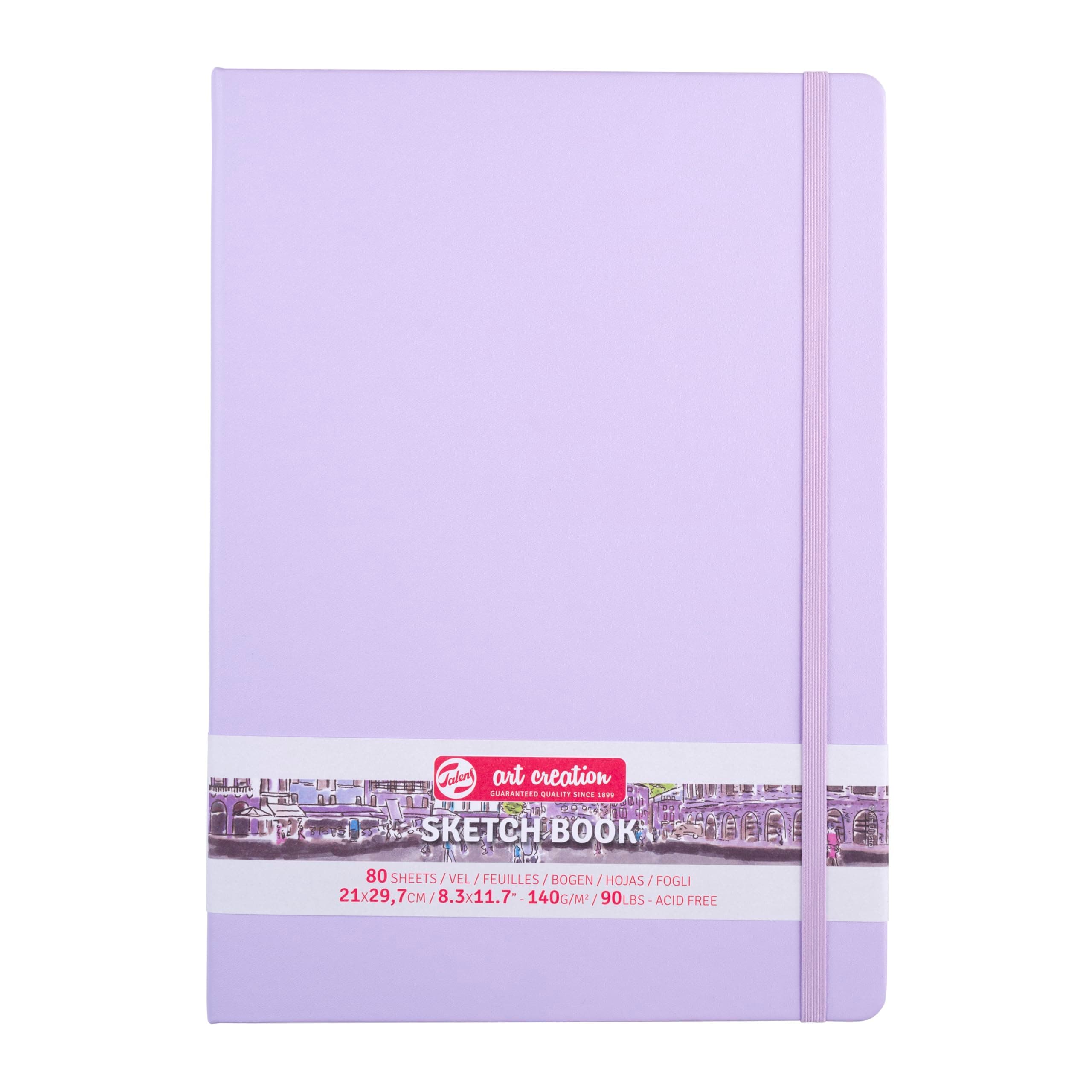 Talens Art Creation Sketchbook 80 Sheets, 21 cm x 30 cm, Pastel Violet