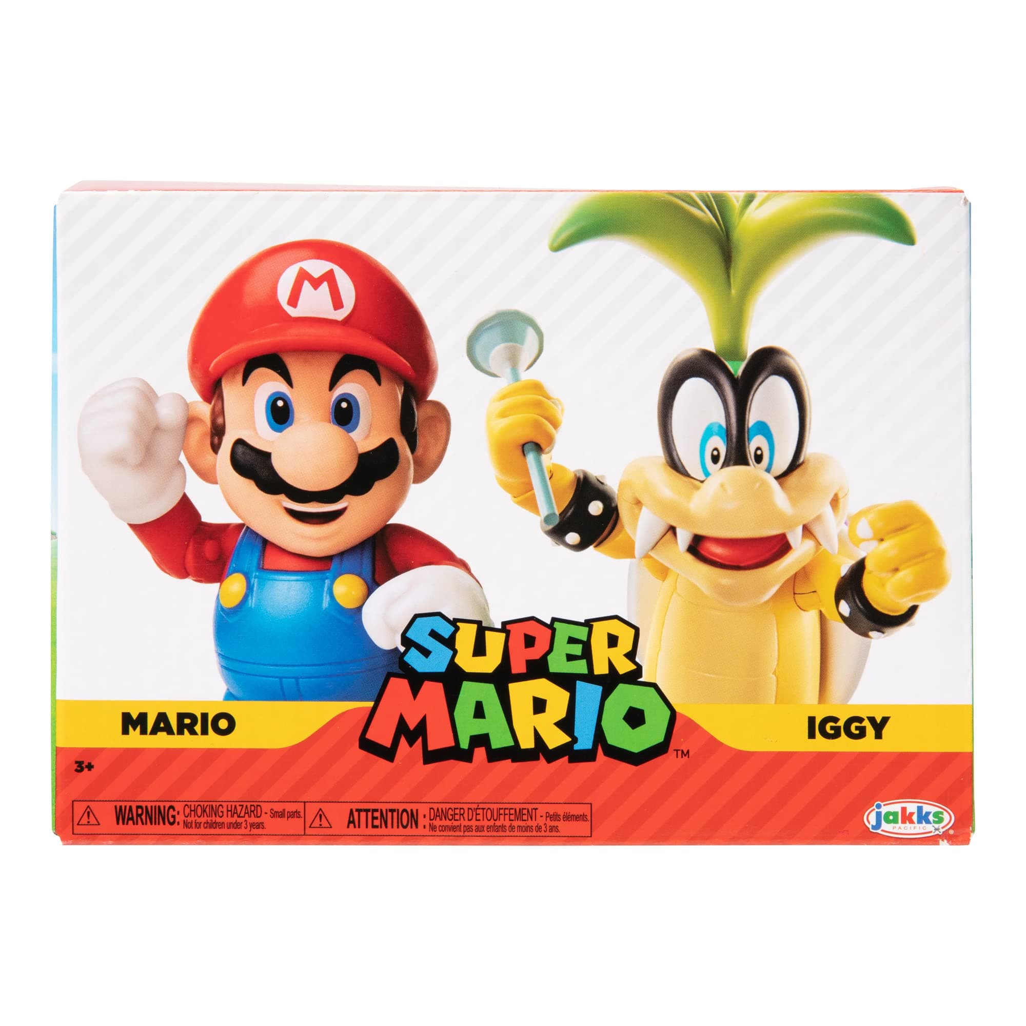 Nintendo 4" Action Figure 2 Pack - Mario Vs. Iggy Koopa