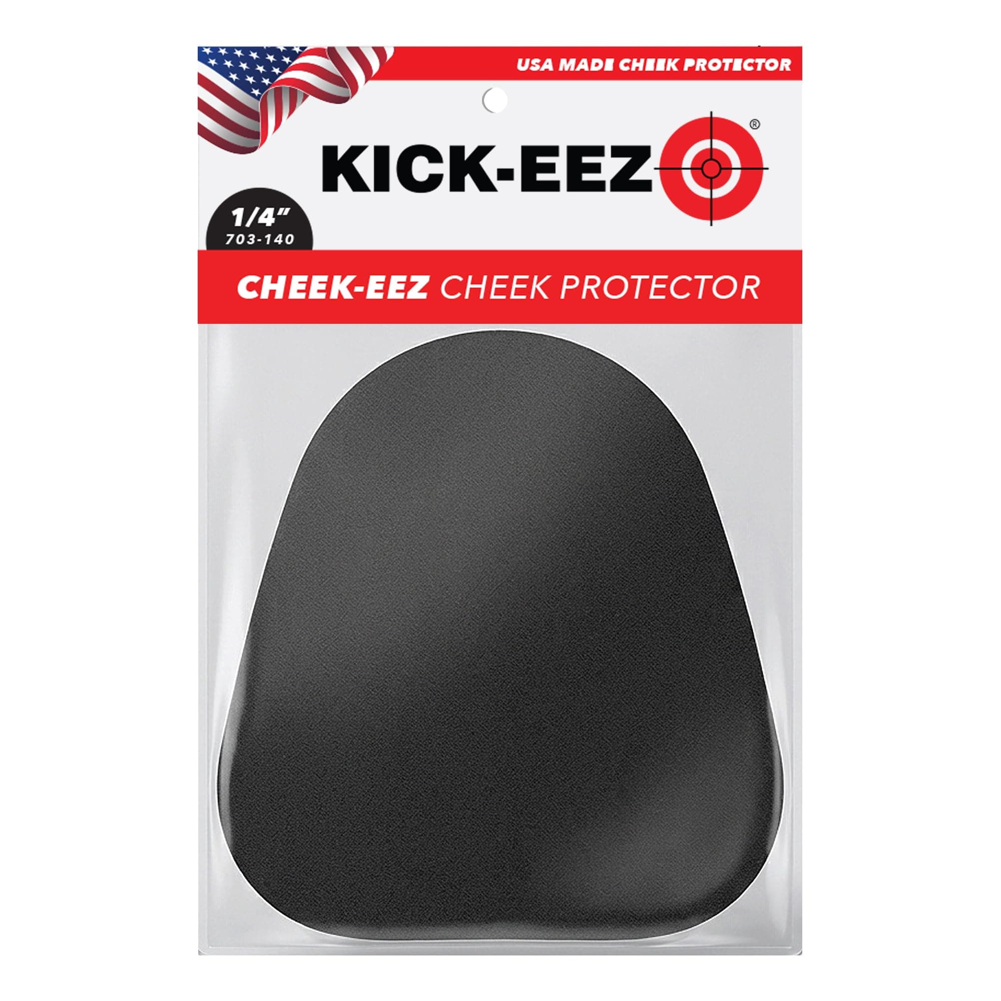 KICK-EEZ Cheek-EEZ Cheek Protector Recoil Pad for Shotgun or Rifle | Eliminate Recoil, Improve Shooting Comfort | Self-Adhesive Cheek Pad | American-Made