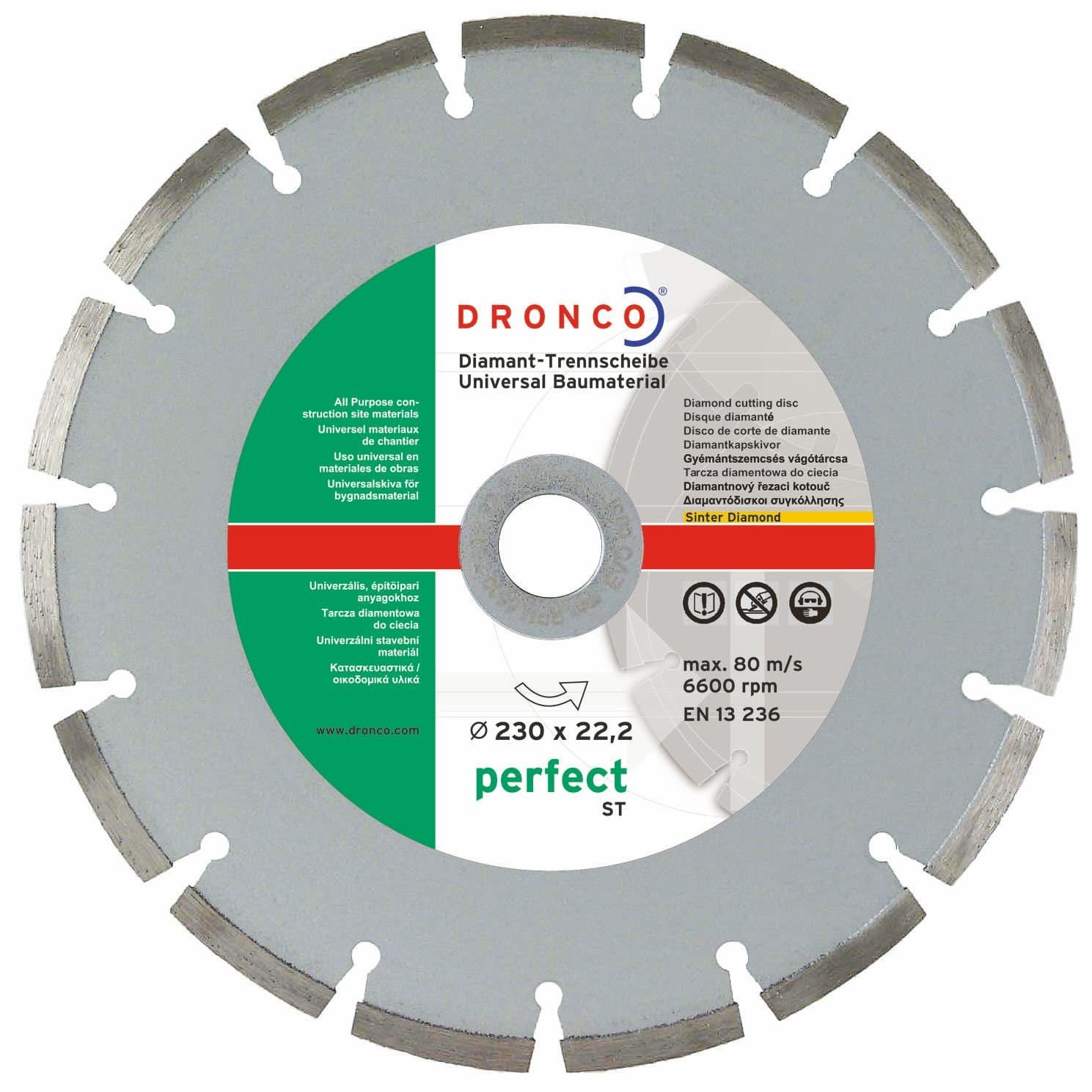 Dronco 4230485 230 x 22 mm Budget Diamond Disc