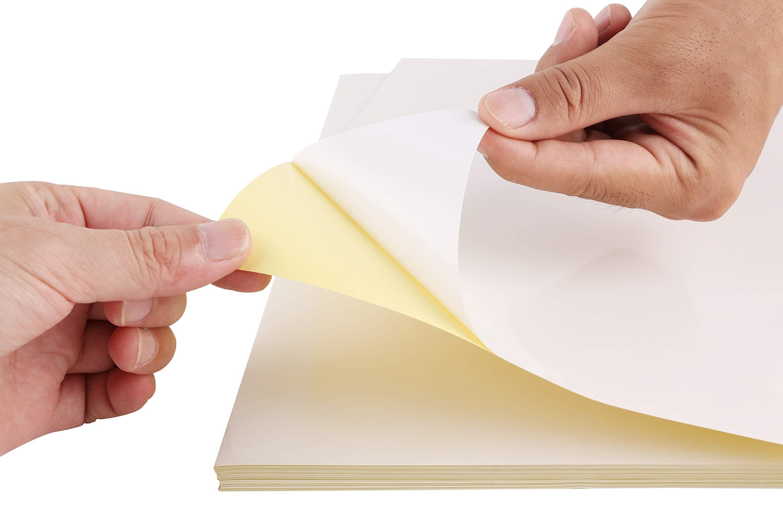 A4 Sticker papers for Inkjet/Laser Printer Adhesive Shipping Labels (Glossy white, 15)