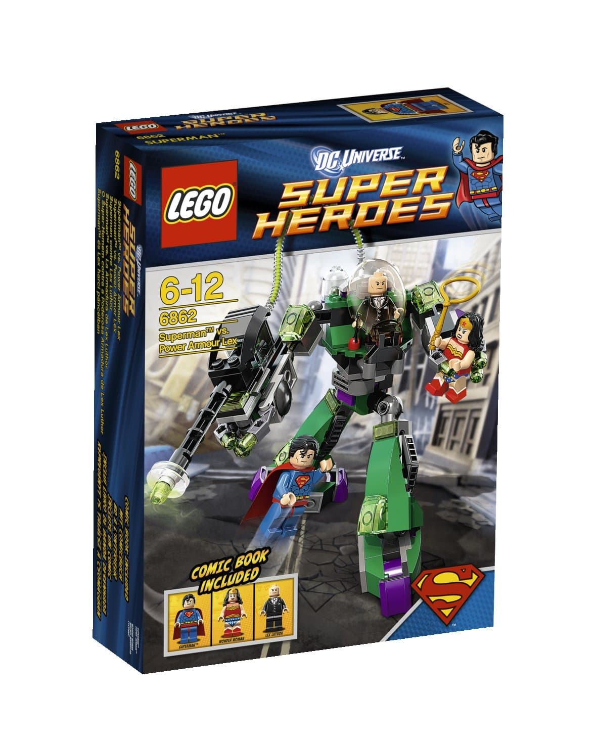 Super Heroes Superman Vs Power Armor Lex 6862