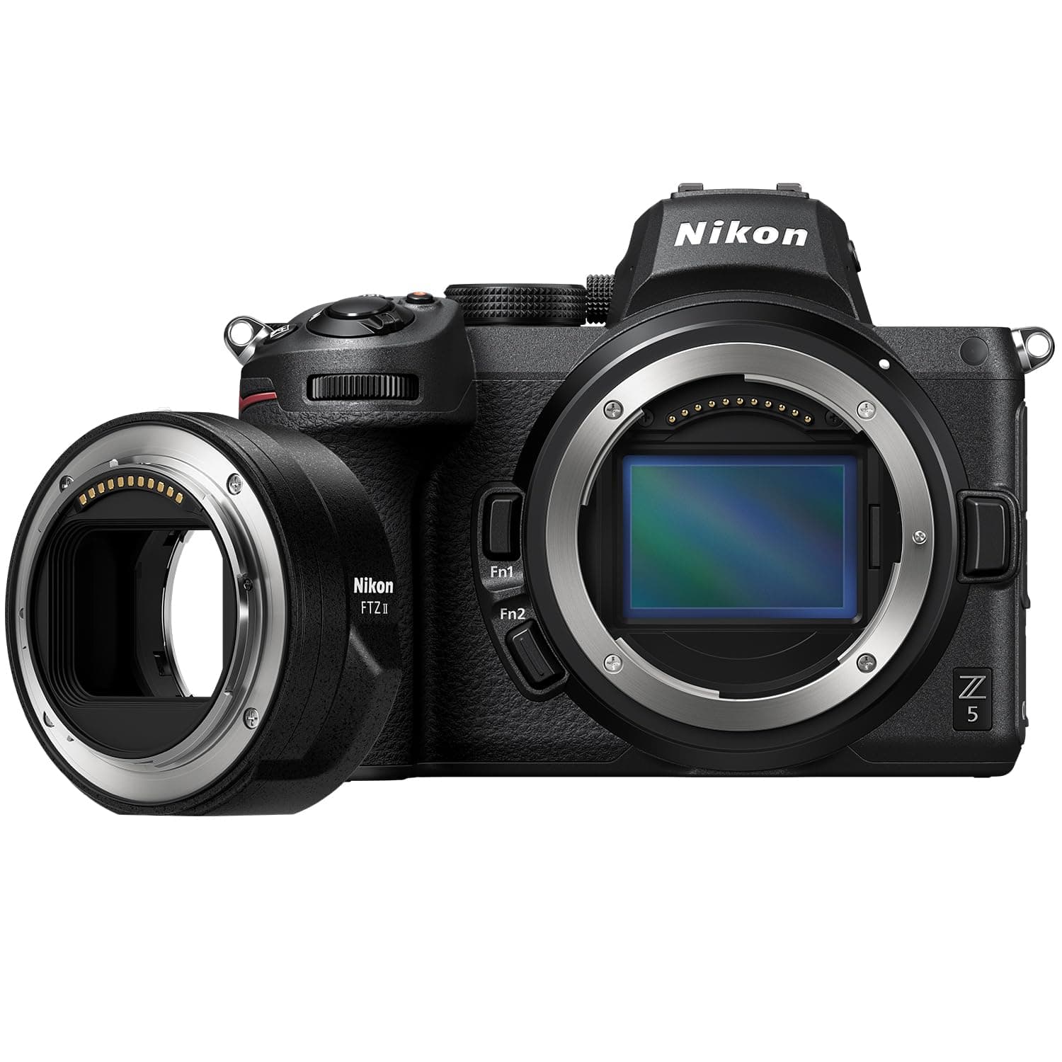 Nikon Z 5 with FTZ II Adapter | Our most compact full-frame mirrorless stills/video camera with adapter for using Nikon DSLR lenses | Nikon USA Model