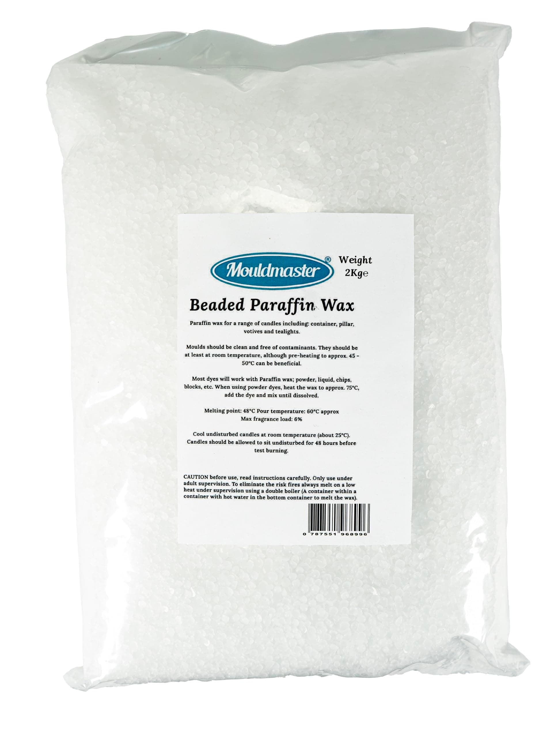 None 10154 Candle Wax 2kg Bag,White