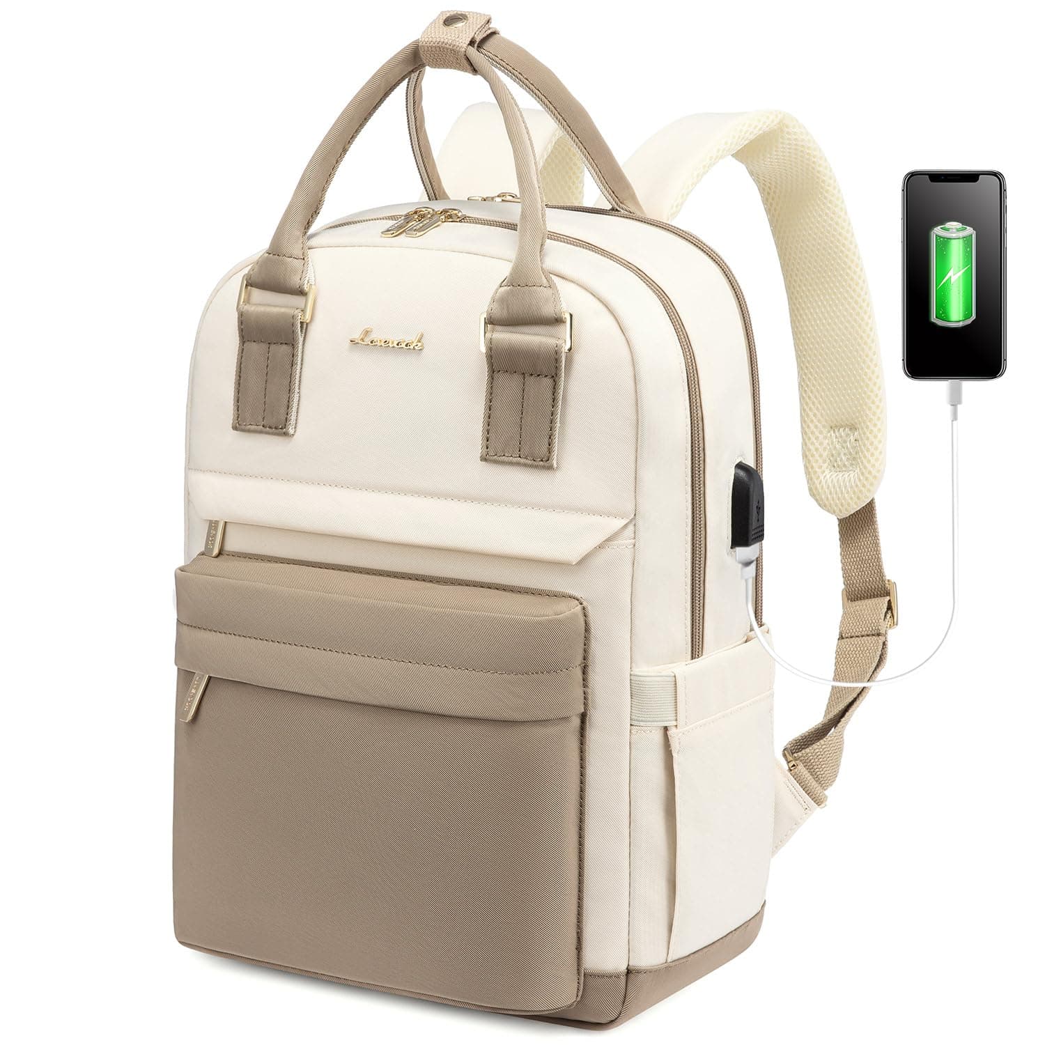 Backpack purse for Women, 14 Inch Laptop backpack with USB Port, Cute Waterproof Backpacks Stylish Travel Bags Vintage Daypacks Bookbag for College School Work