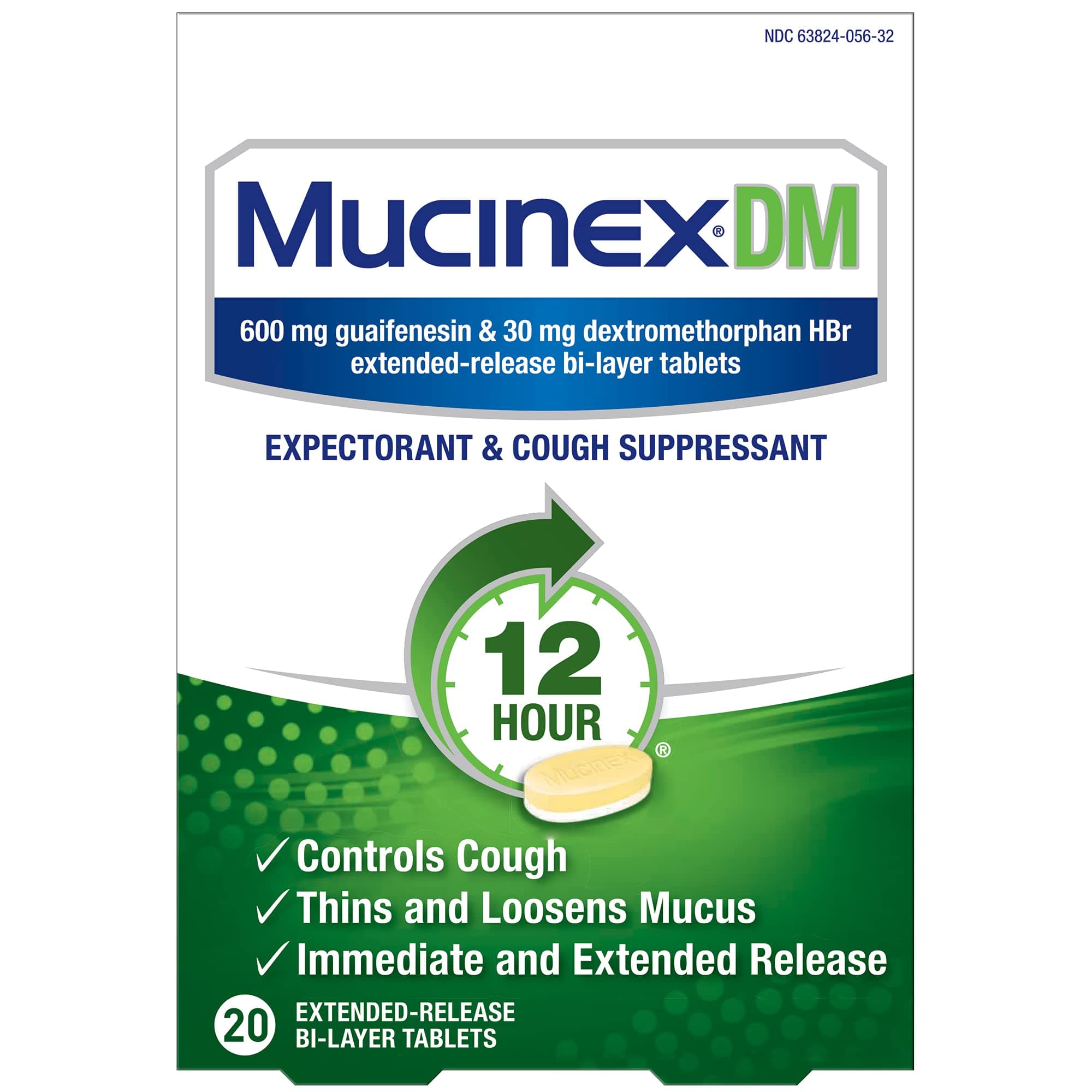 MUCINEX DM TABS E/R 600 MG