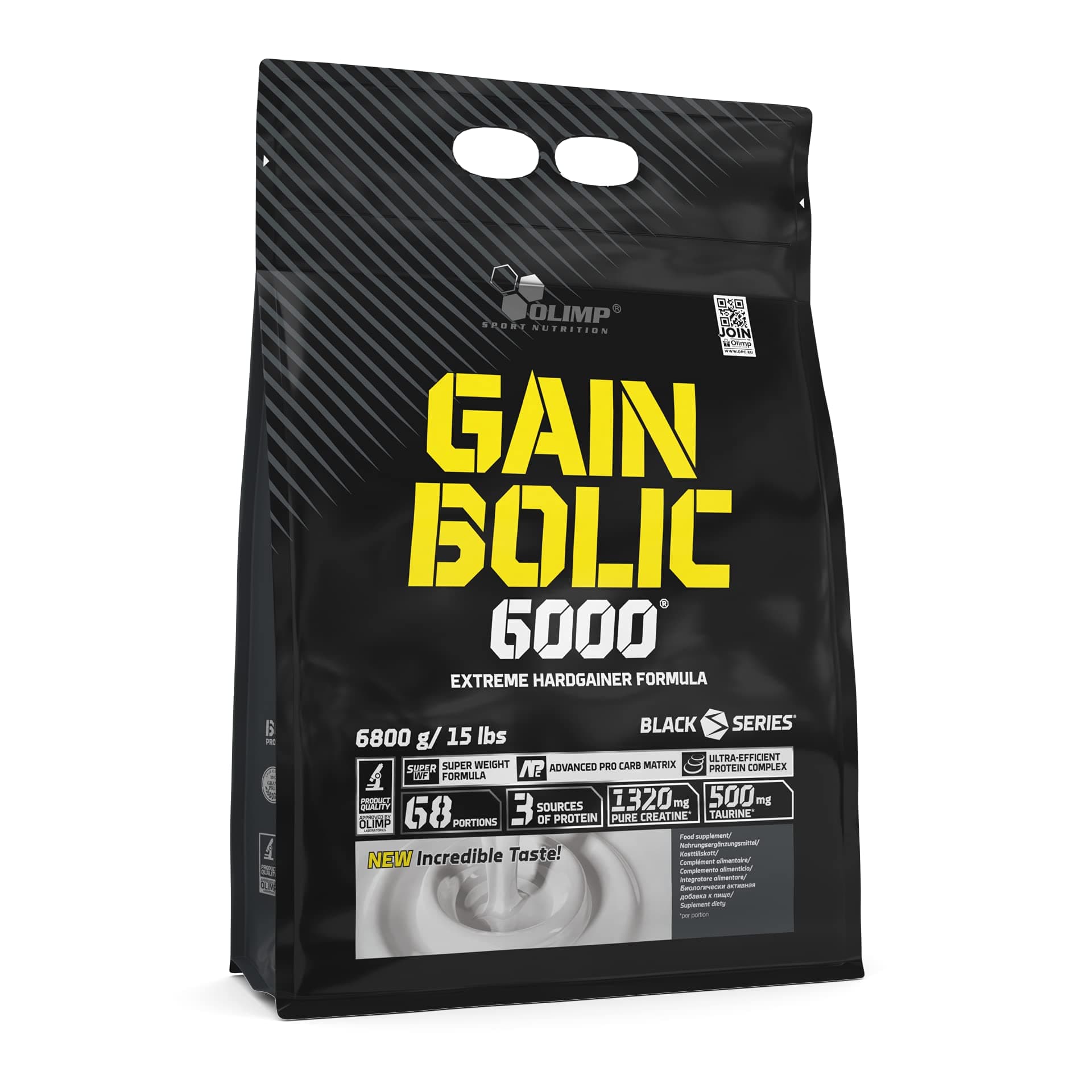 Olimp Labs Gain Bolic 6000 Powder in Zip Bag, Vanilla Flavour, 6.8 kg