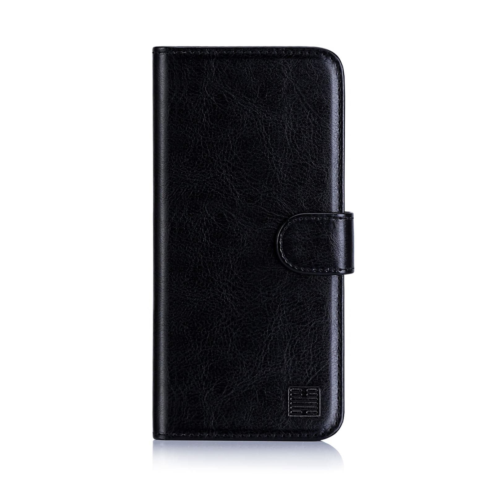 32nd Book Wallet PU Leather Flip Case Cover For Nokia 1 (2018), Design With Card Slot and Magnetic Closure - Black
