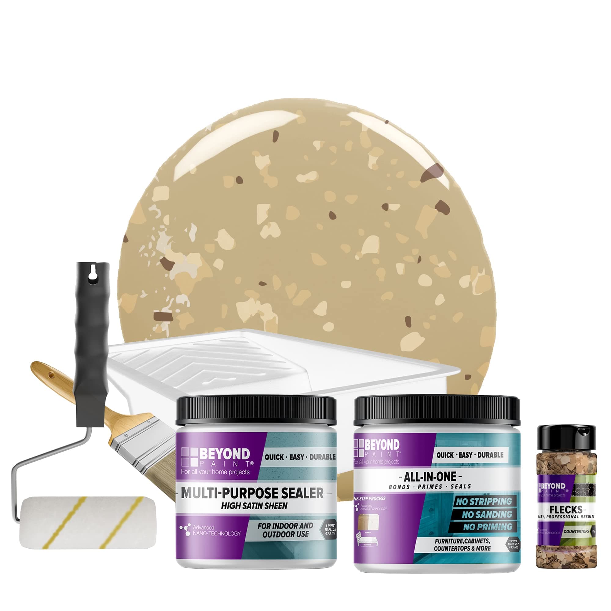 Beyond Paint Countertop Makeover Refinishing Kit, Khaki