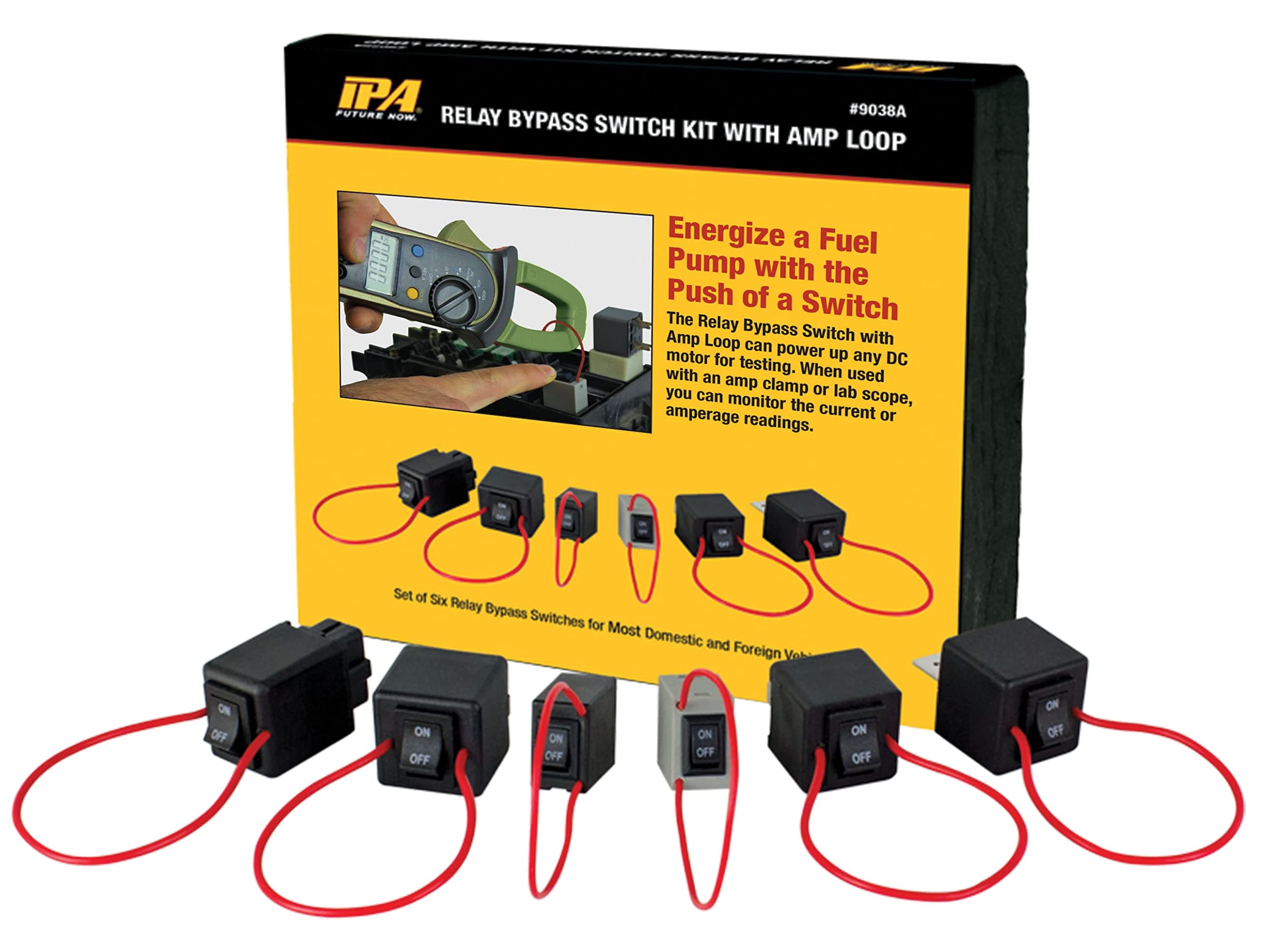 Innovative Products of America IPA Tools - Relay Bypass Switch Master Kit W/Amp Loop (9038A), One Size
