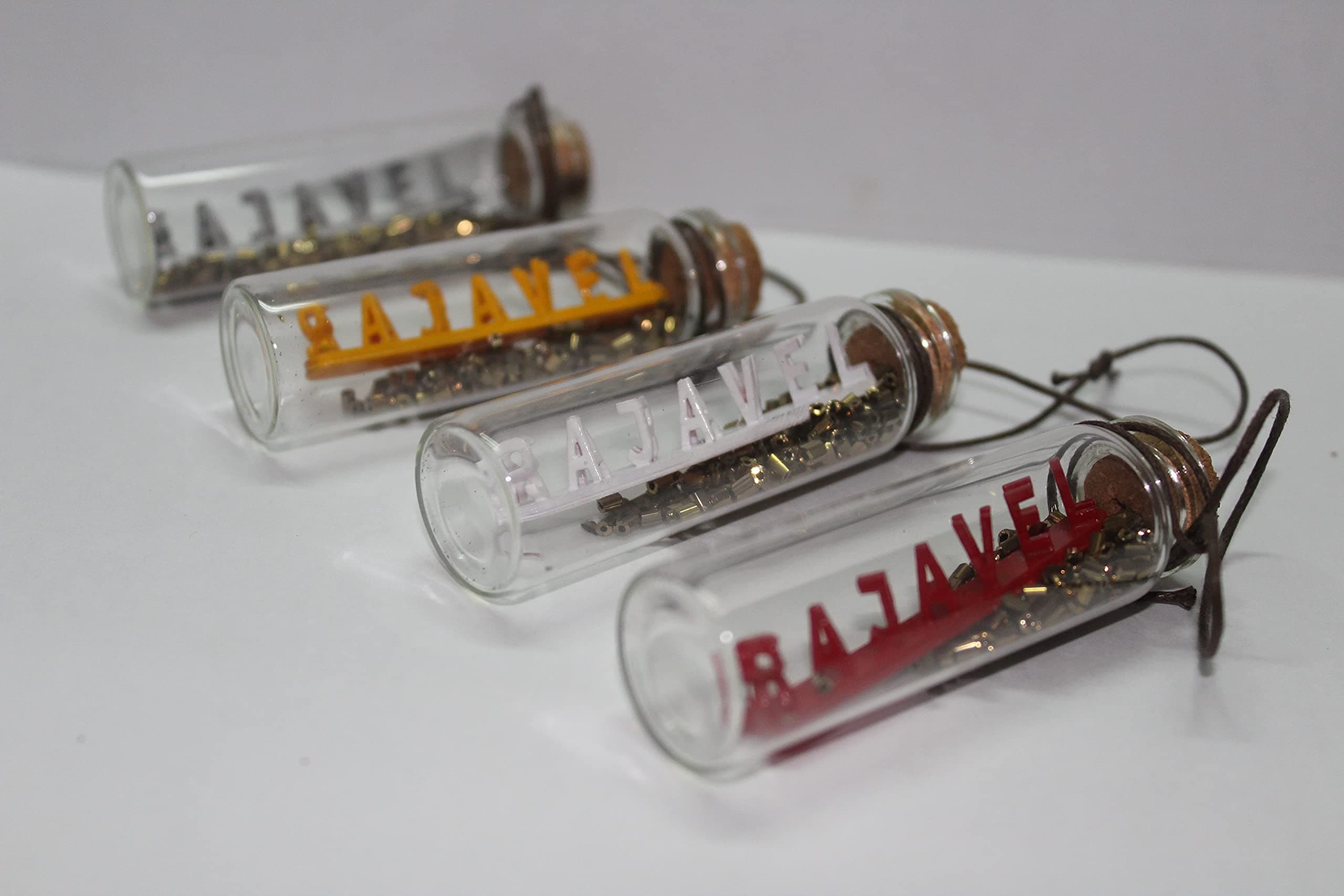 3D Flip Name Miniature / 3D Name Art (for 7 Letter Names) Personalized for Husband Wife Boyfriend Girlfriend, Anniversary, Birthday, Couple Name (Blue)