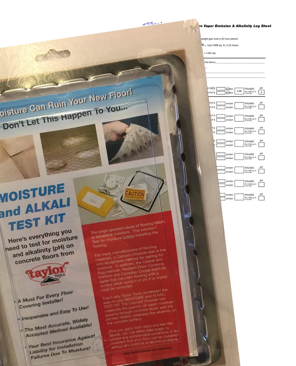 Calcium Chloride Moisture Test Kit (Single Test)