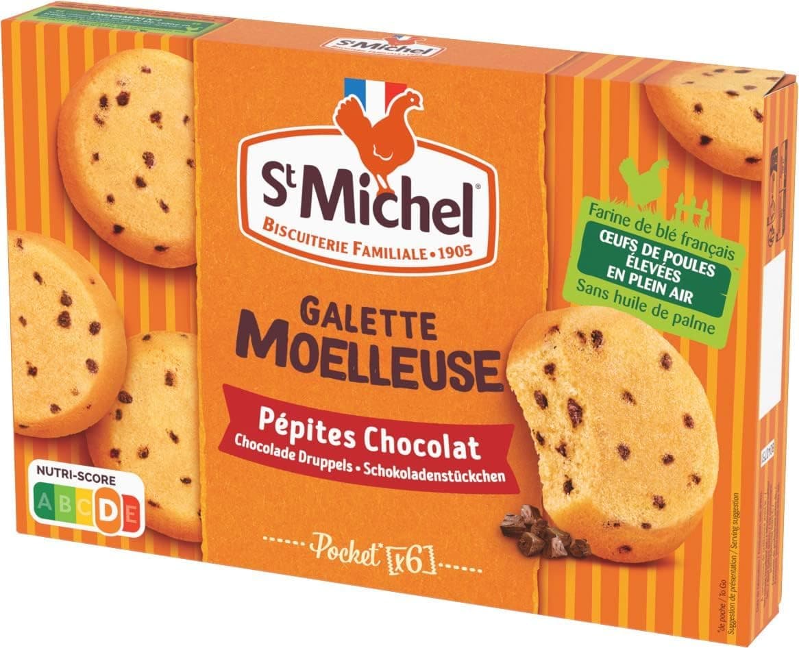 St Michel Soft Galette Chocolate Chips Cake 180g