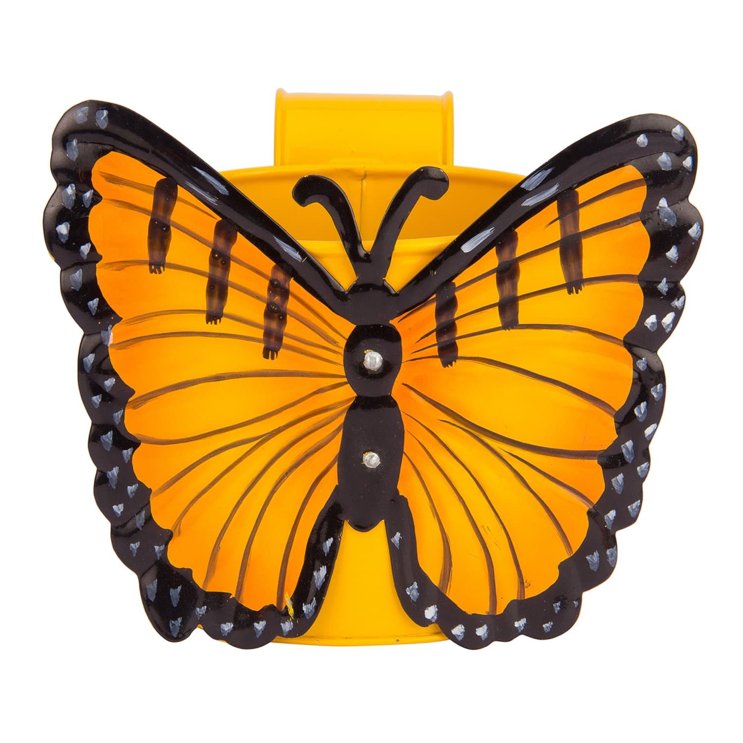 Nuha Single Pot Butterfly Railing Planter, Planter Stands, Planters Hanging, Planter Tray, Planter Pots, Pots and Planters for Balcony