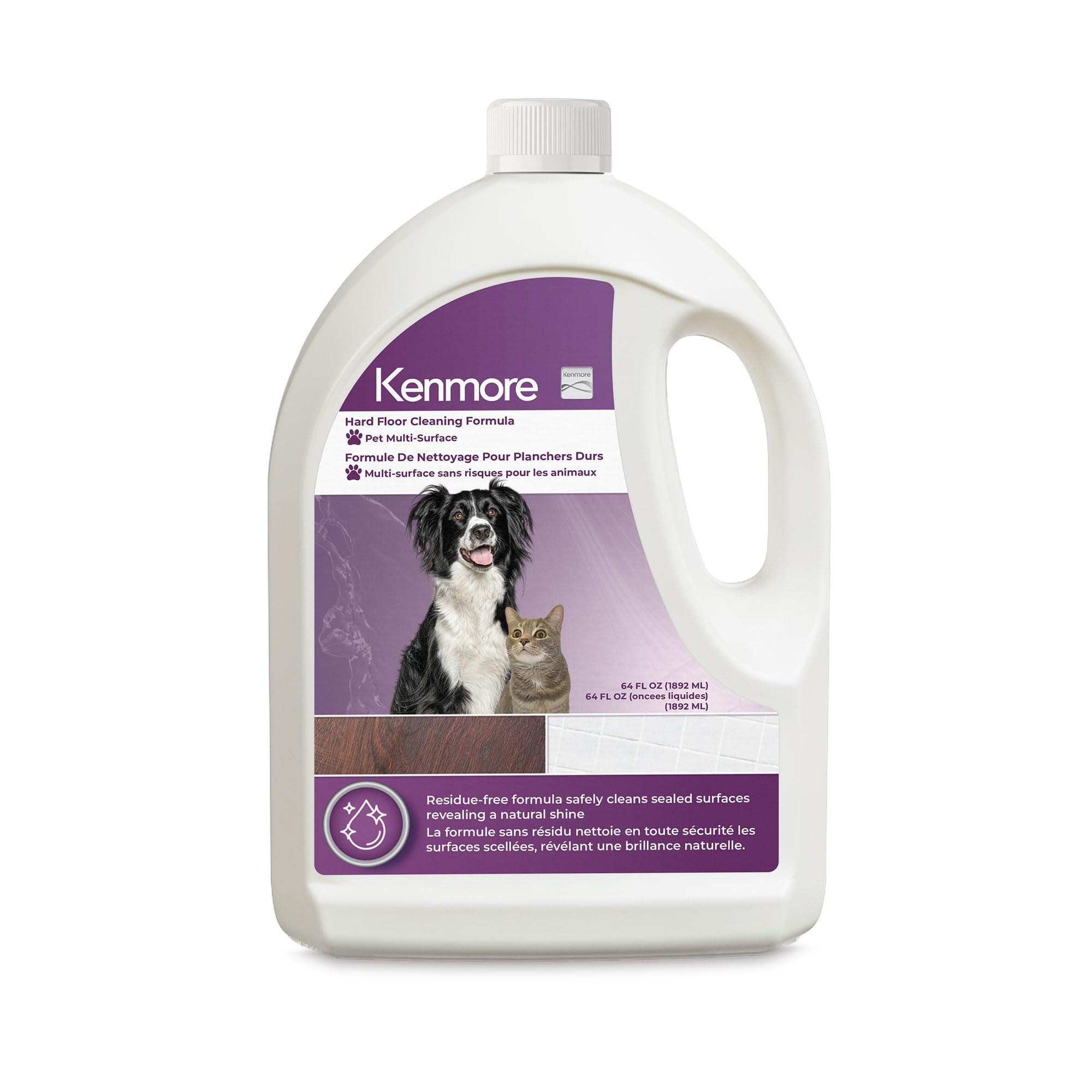 - KS1020 Pet Multi-Surface Hard Floor Cleaning Formula, 64 fl oz, Designed for hardwood, tile, laminate, and vinyl floors