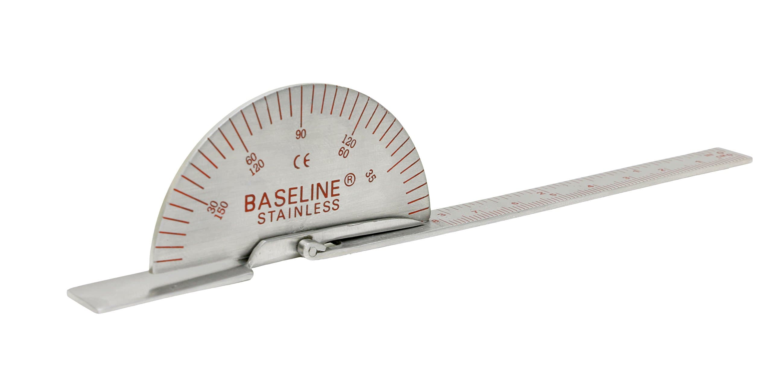 Baseline 12-1011 Finger Goniometer, Metal, Deluxe, 6"