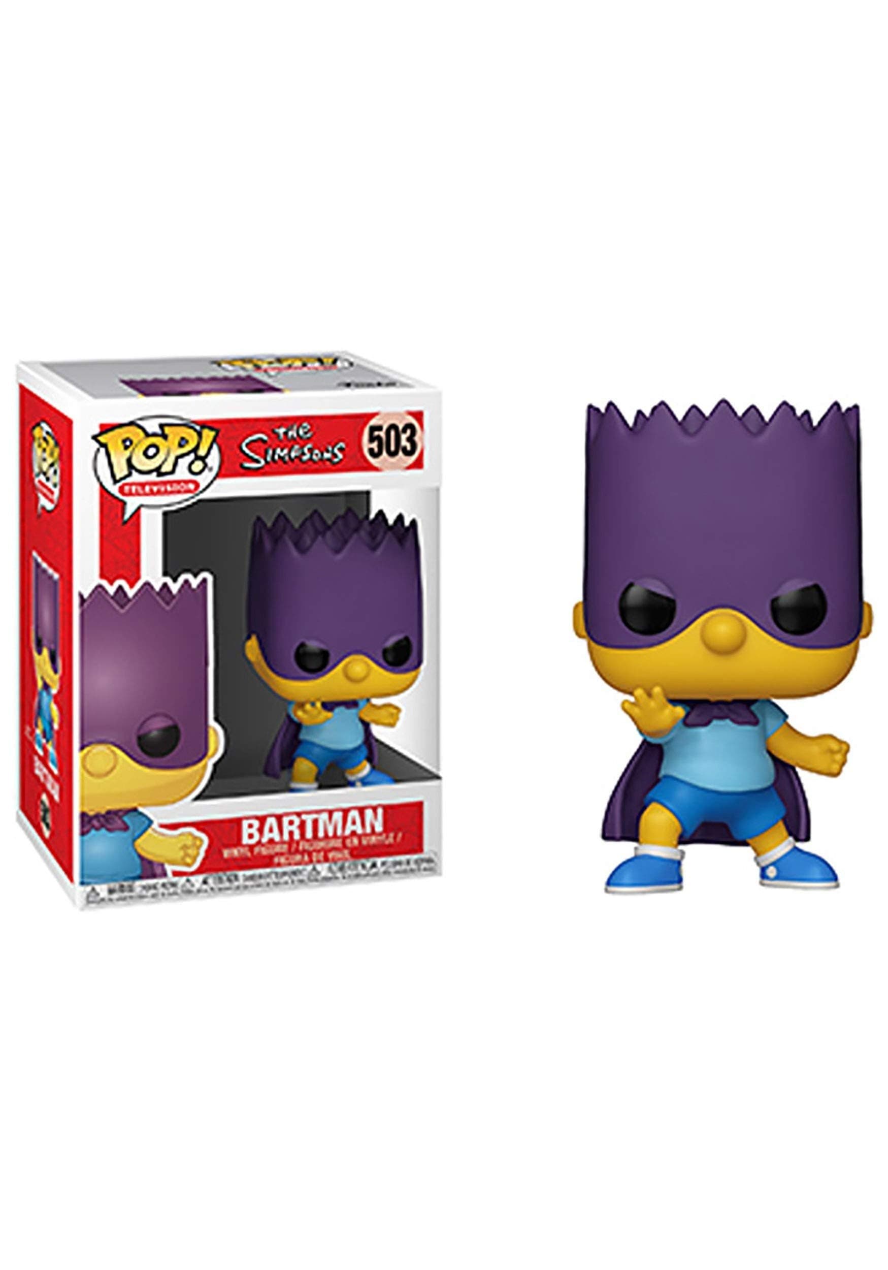 Funko Pop! Animation: Simpsons S2- Bart-Bartman, Action Figure - 33876